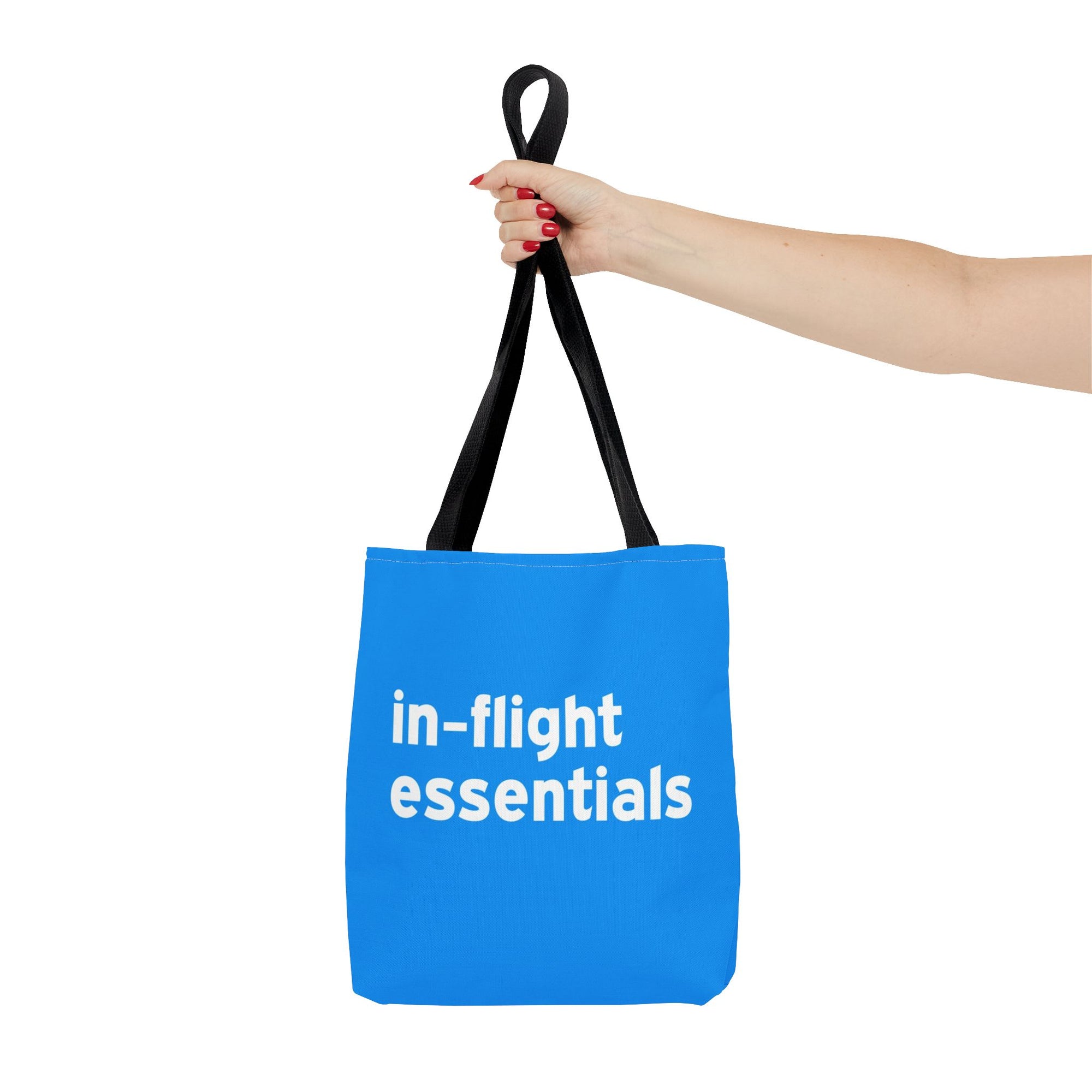 In Flight Essentials Tote Bag — Printed Green Travel Tote