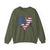 Patriotic Airplanes Heart USA Flag -  Crewneck Sweatshirt