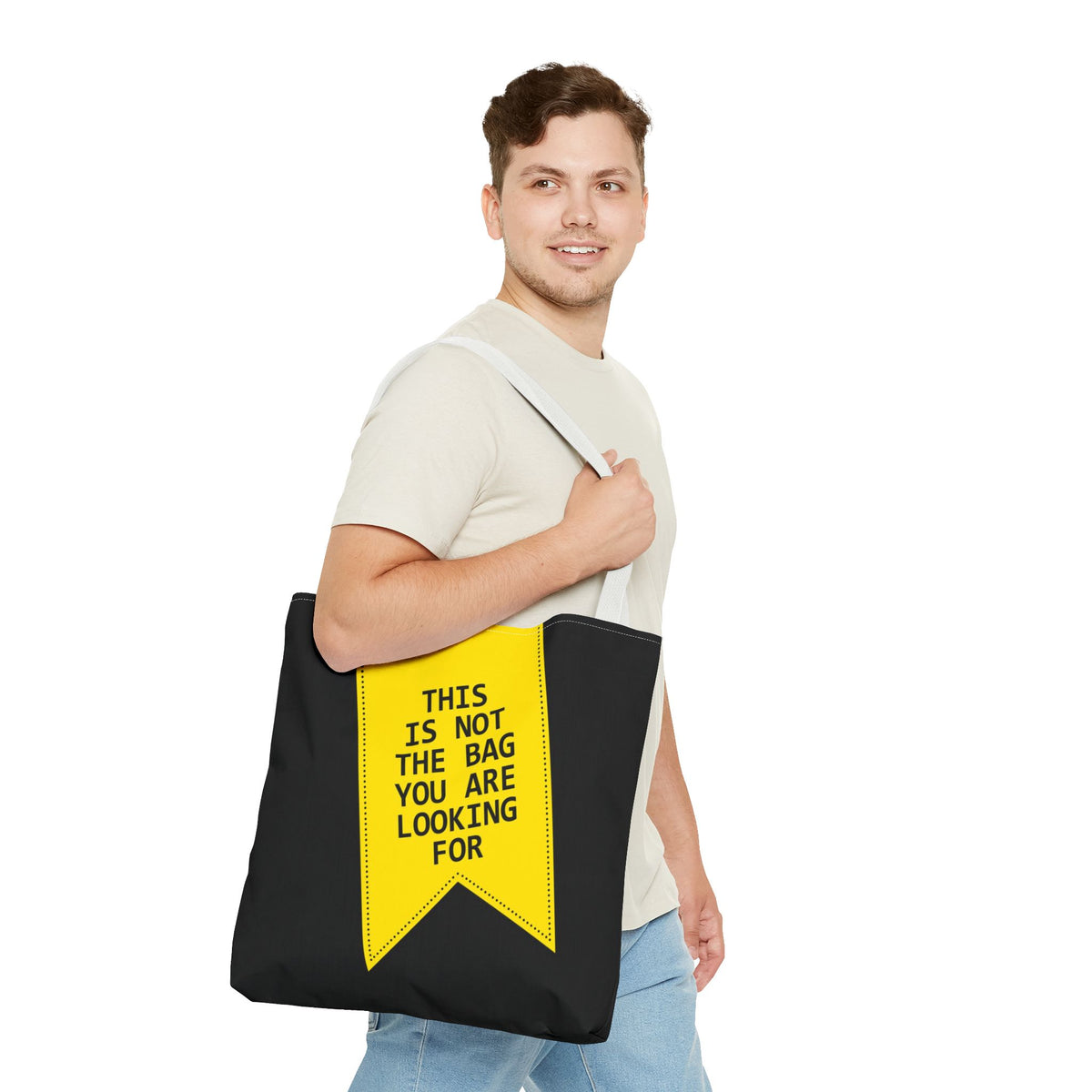 This Is Not The Bag You Are Looking For Tote Bag — Printed Green Travel Tote