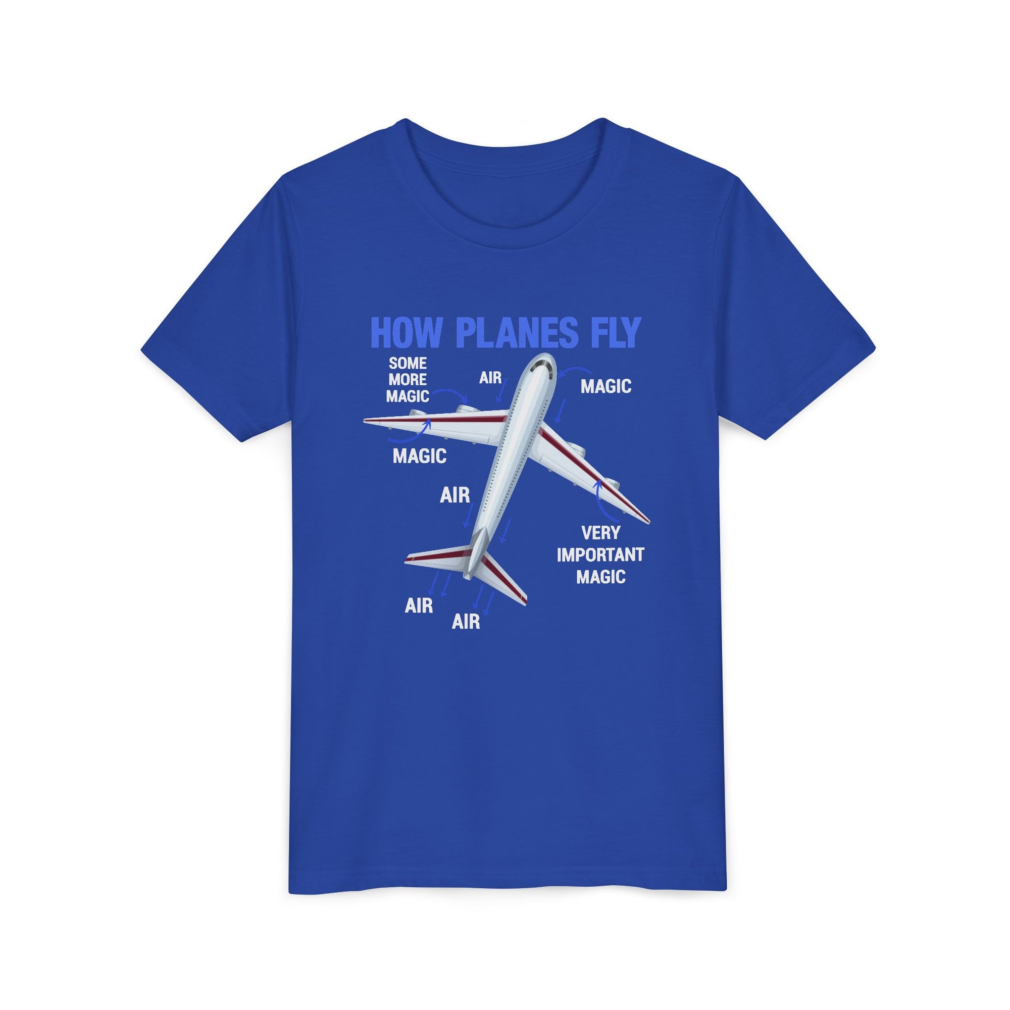 How Planes Fly - Unisex Youth Short Sleeve Tee