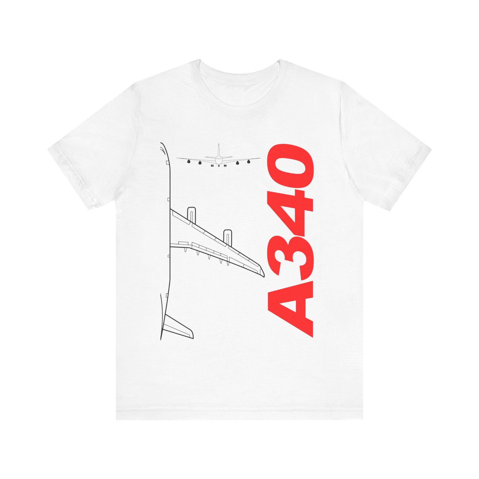 Airbus A340 Unisex Jersey Tee - Perfect for Aviation Enthusiasts