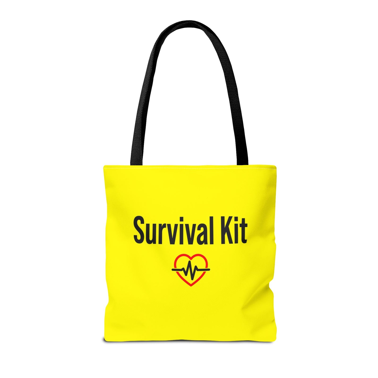 Survival Kit Tote Bag — Printed Green Travel Tote