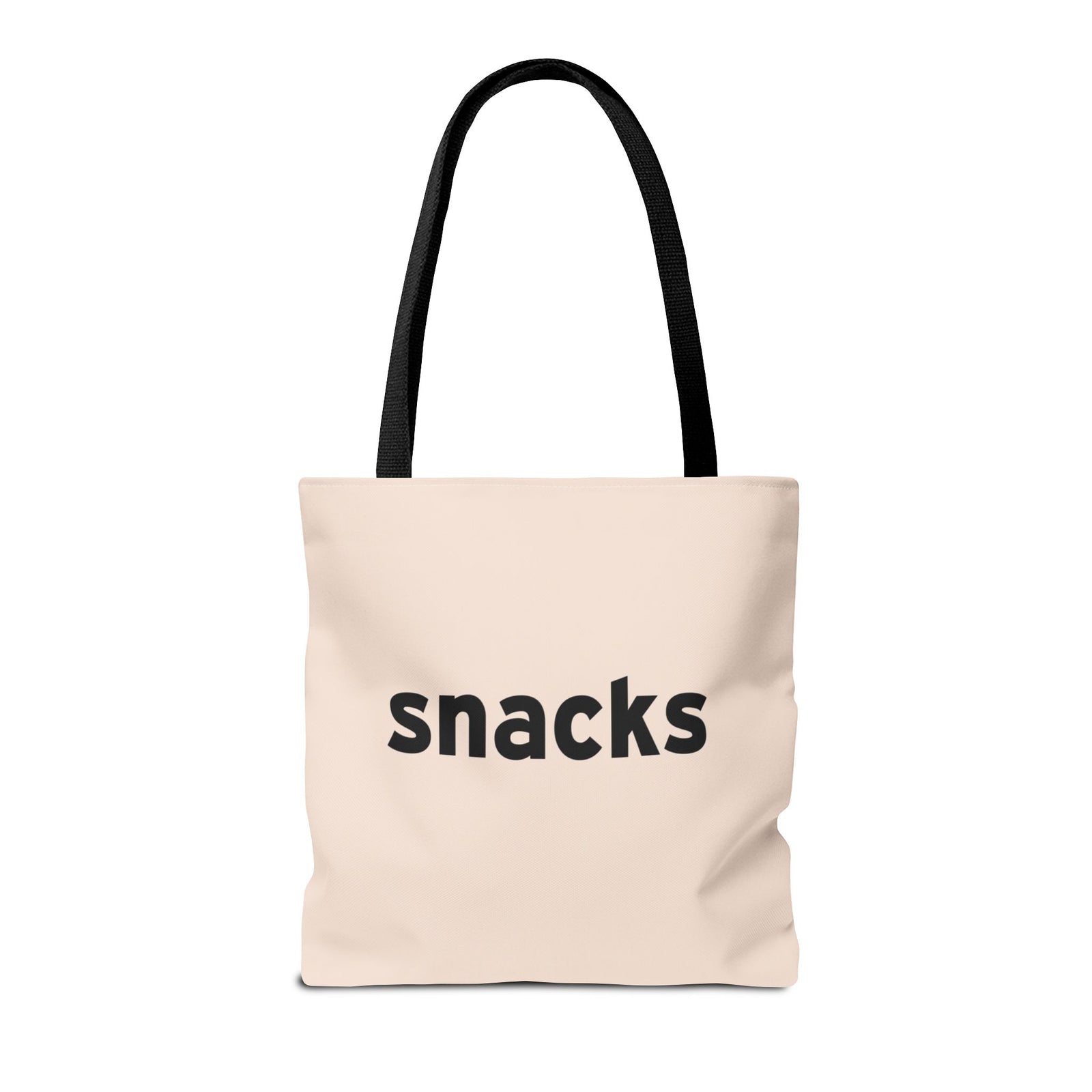 Snacks Tote Bag — Printed Green Travel Tote