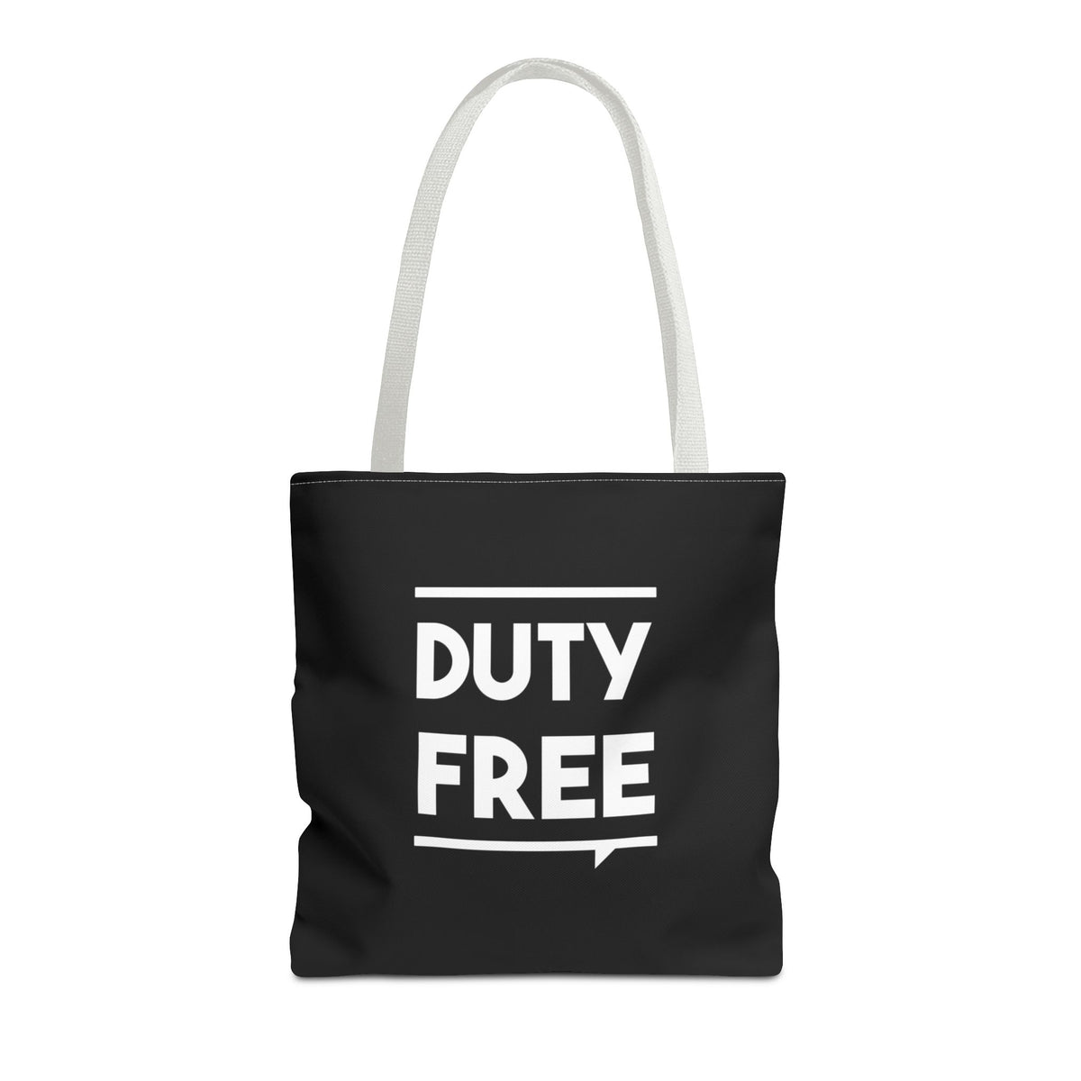 Duty Free Tote Bag — Printed Green Travel Tote