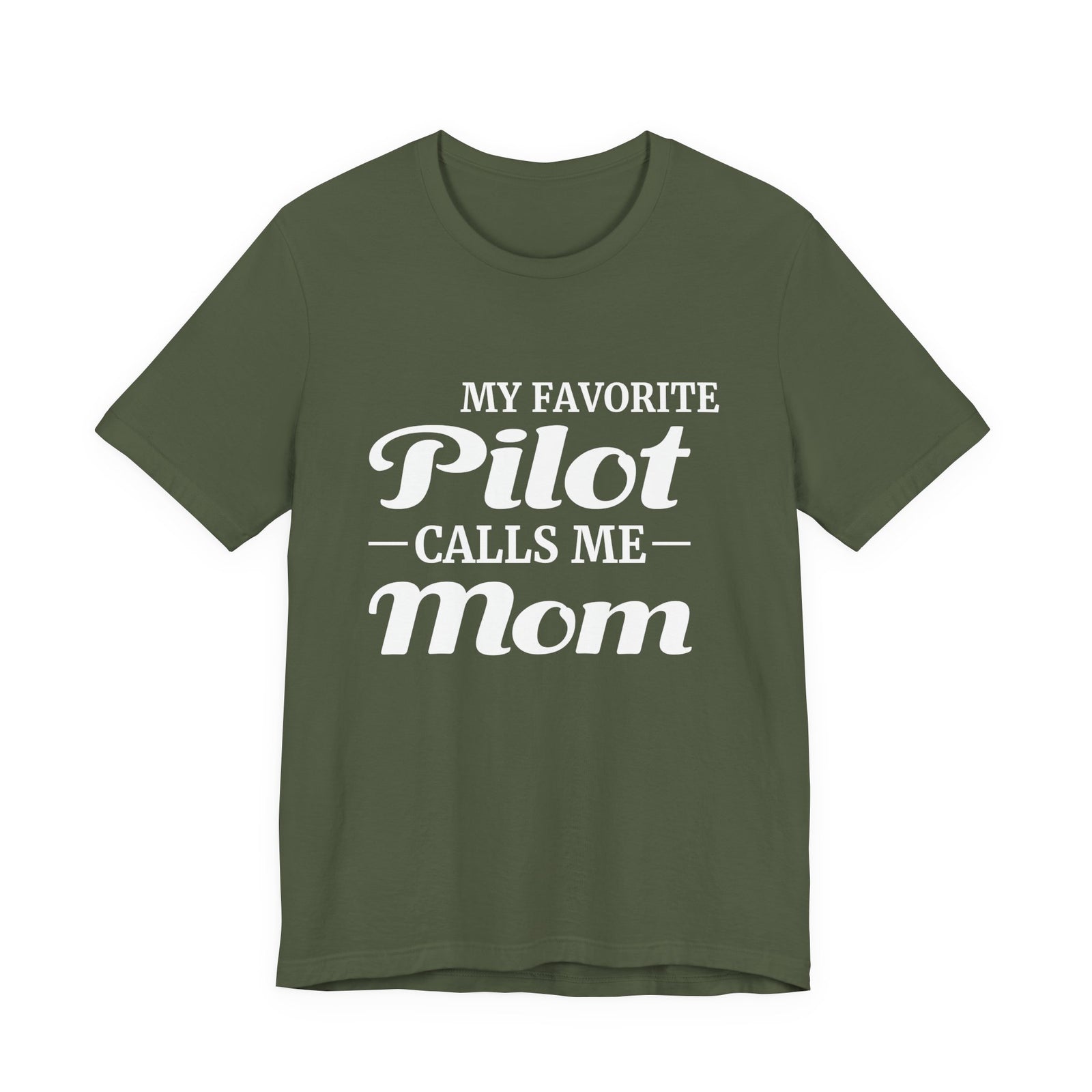 My Favorite Pilot Calls Me Mom Unisex Jersey Tee - Perfect for Aviation Enthusiasts