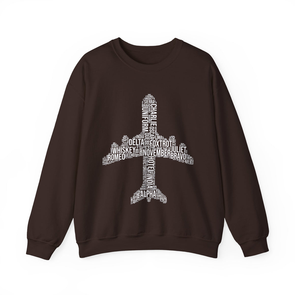 Airplane Typography  -  Unisex Crewneck Sweatshirt