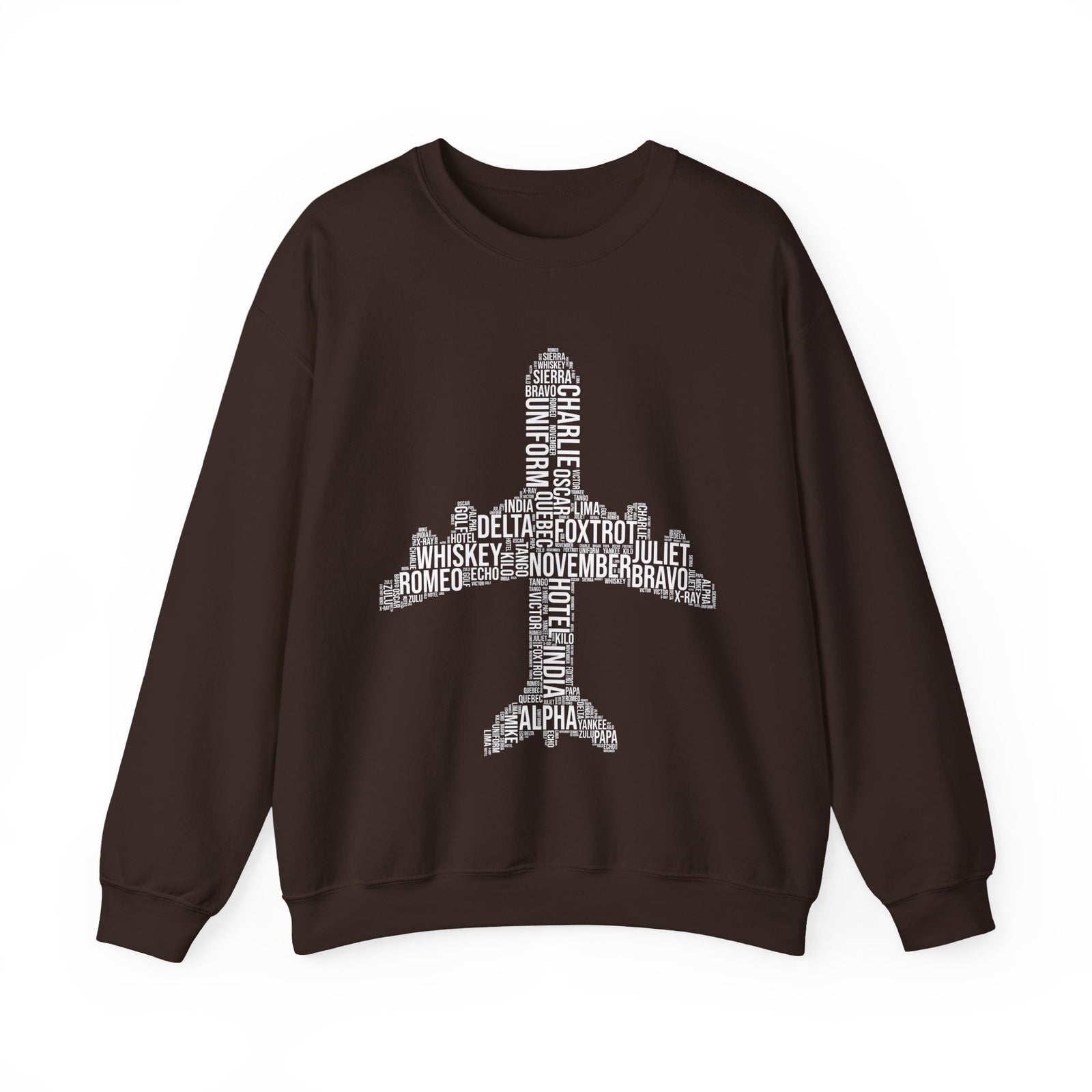 Airplane Typography  -  Unisex Crewneck Sweatshirt