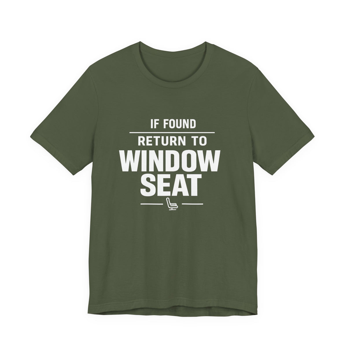 If Found Return to Window Seat - Unisex Jersey Tee