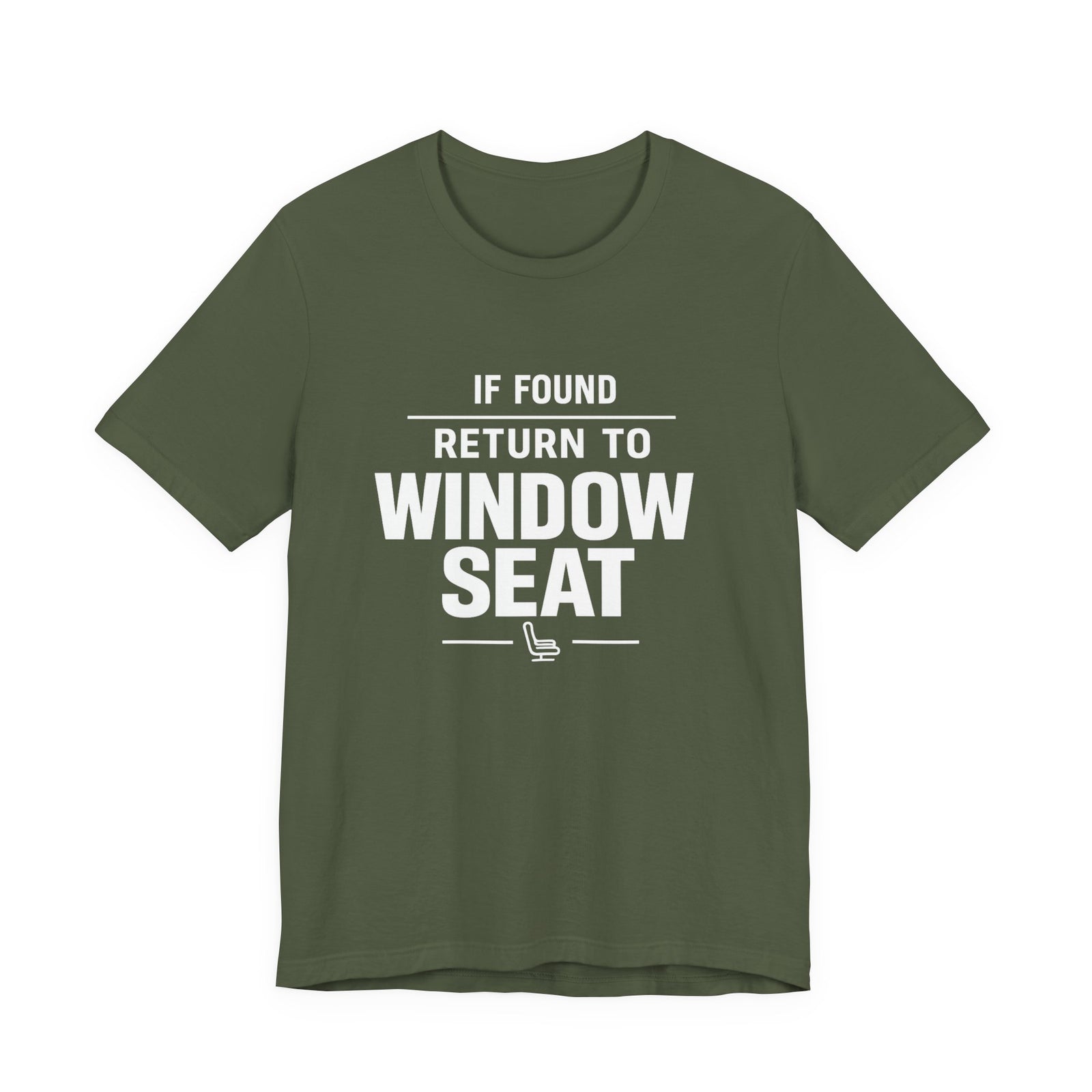 If Found Return to Window Seat - Unisex Jersey Tee