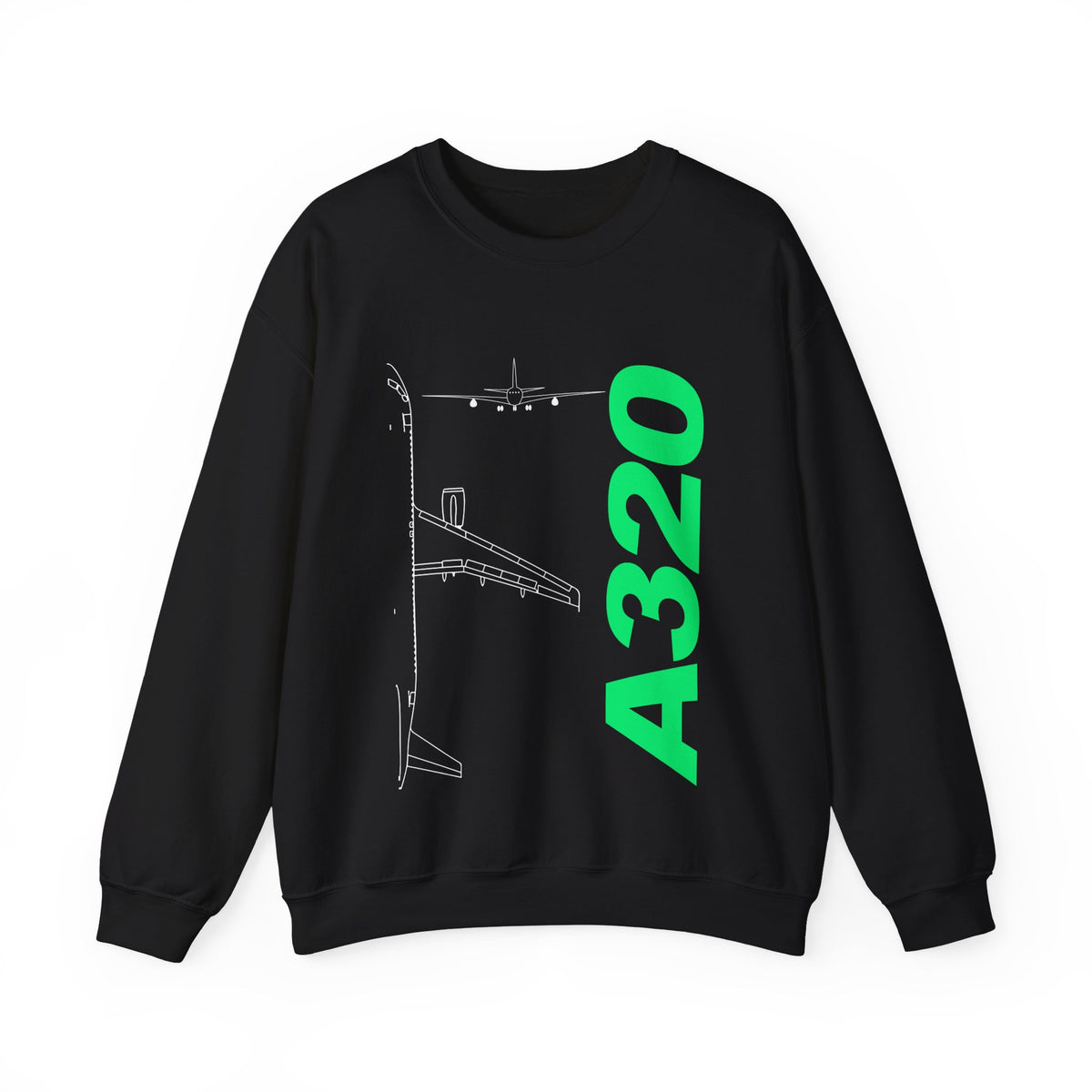 Airbus A320 Crewneck Sweatshirt - Travel Inspiring Cozy Apparel