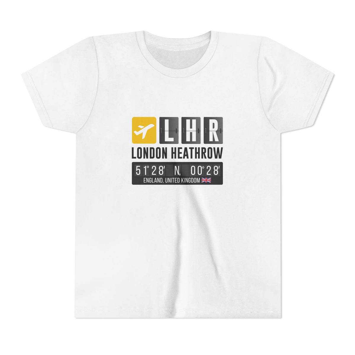 LHR London Heathrow    - Unisex Youth Short Sleeve Tee