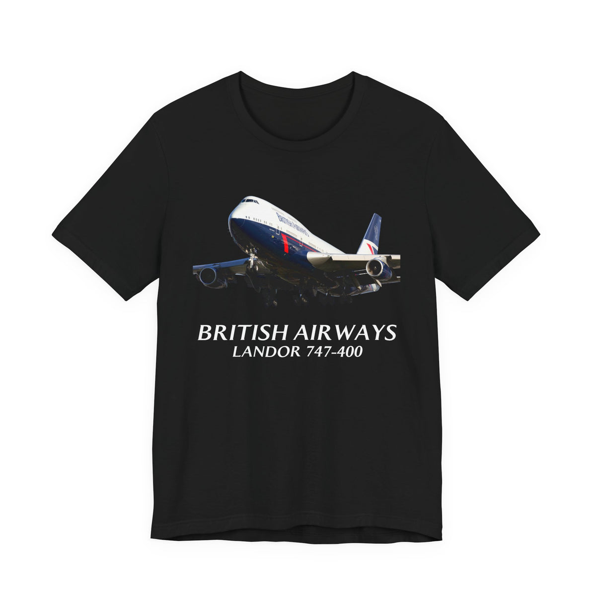 British Airways Landor 747-400   - Unisex Jersey Tee