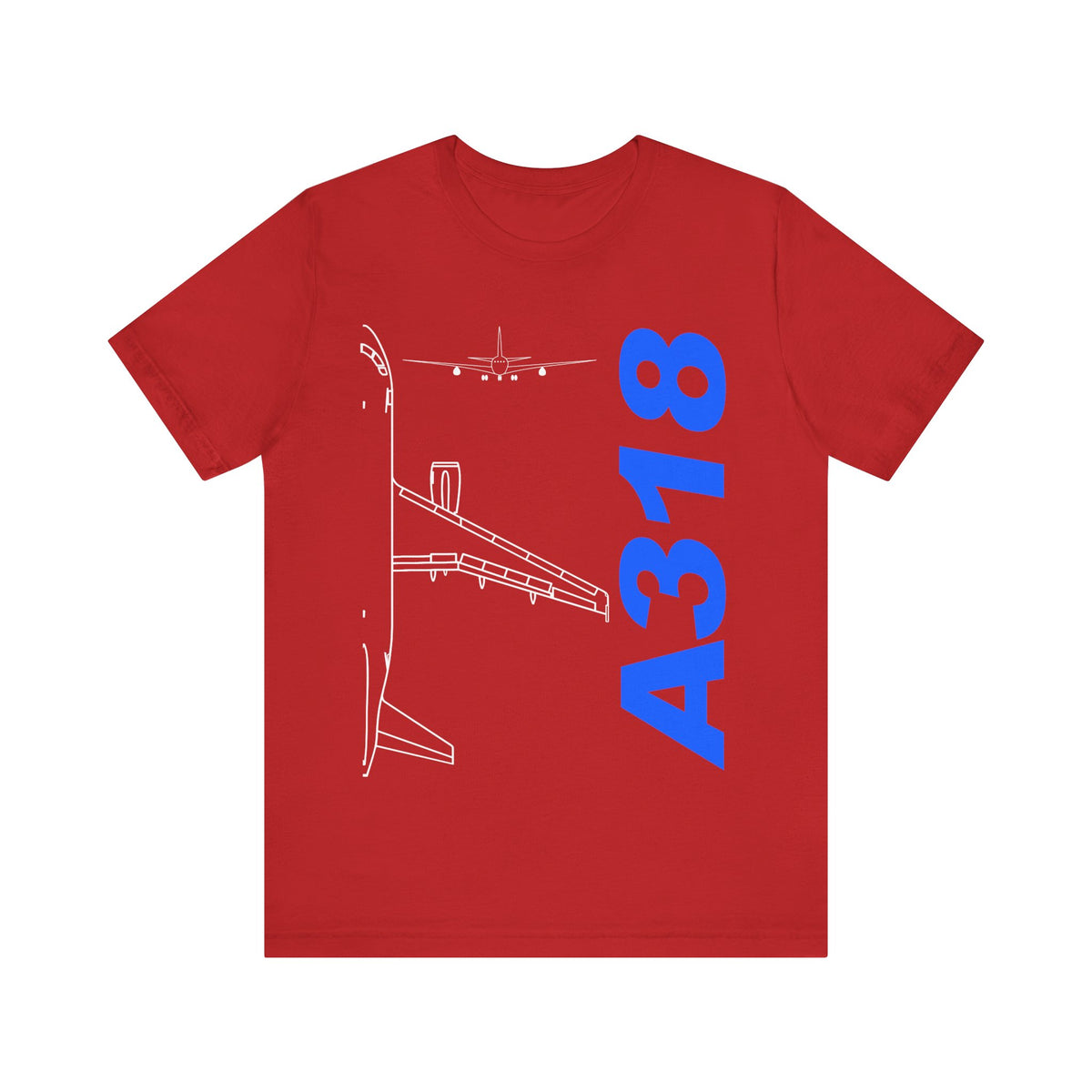 Airbus A318 Unisex Jersey Tee - Perfect for Aviation Enthusiasts