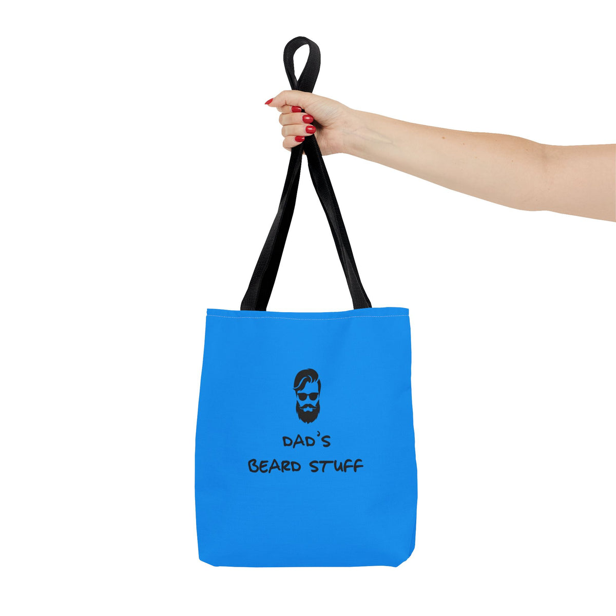 Dads Beard Stuff Tote Bag — Printed Green Travel Tote