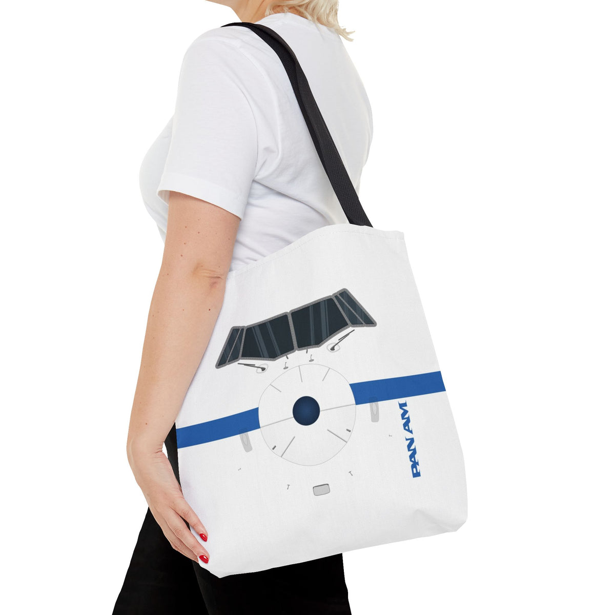 Pan Am Tote Bag — Printed Green Travel Tote