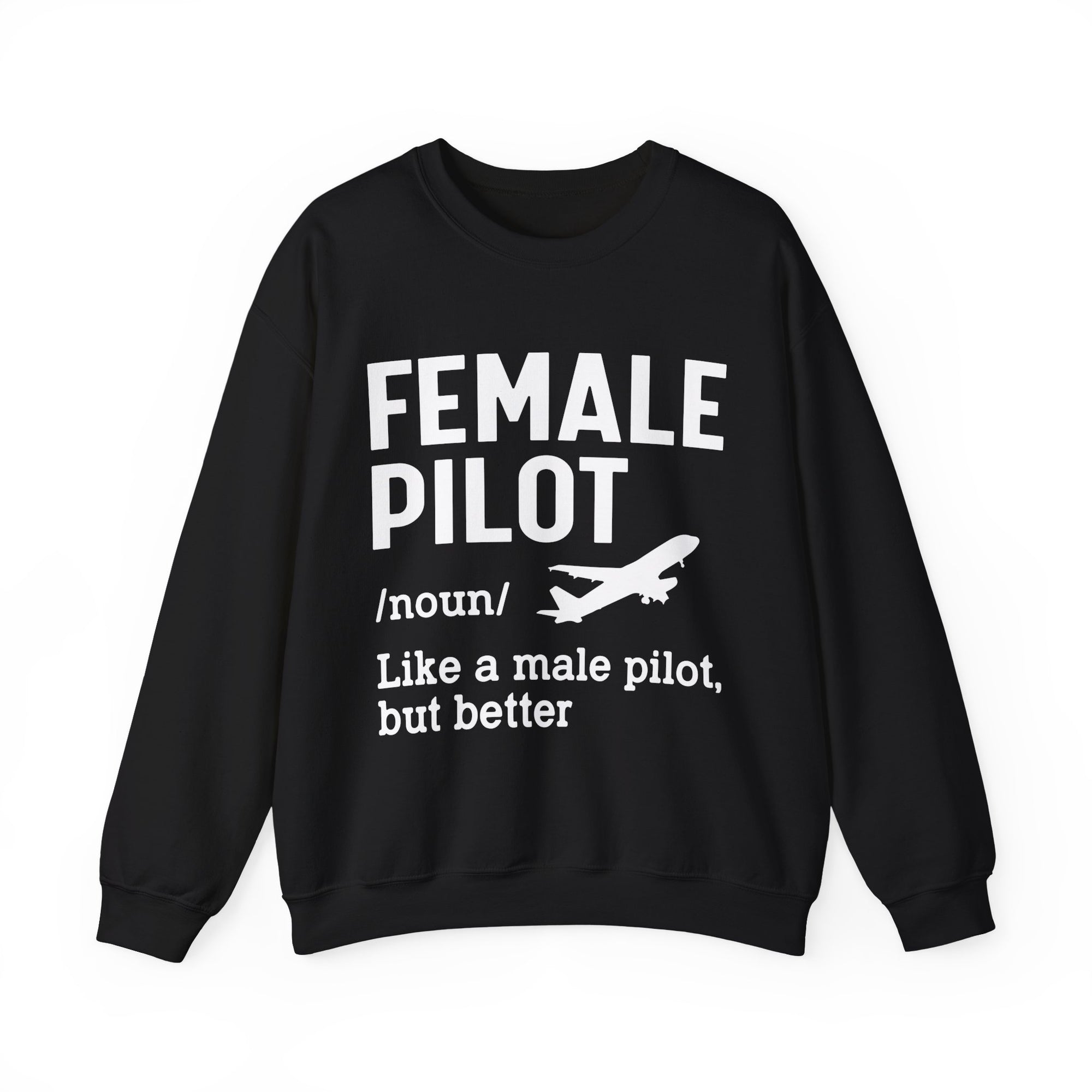Female Pilot -  Unisex Crewneck Sweatshirt
