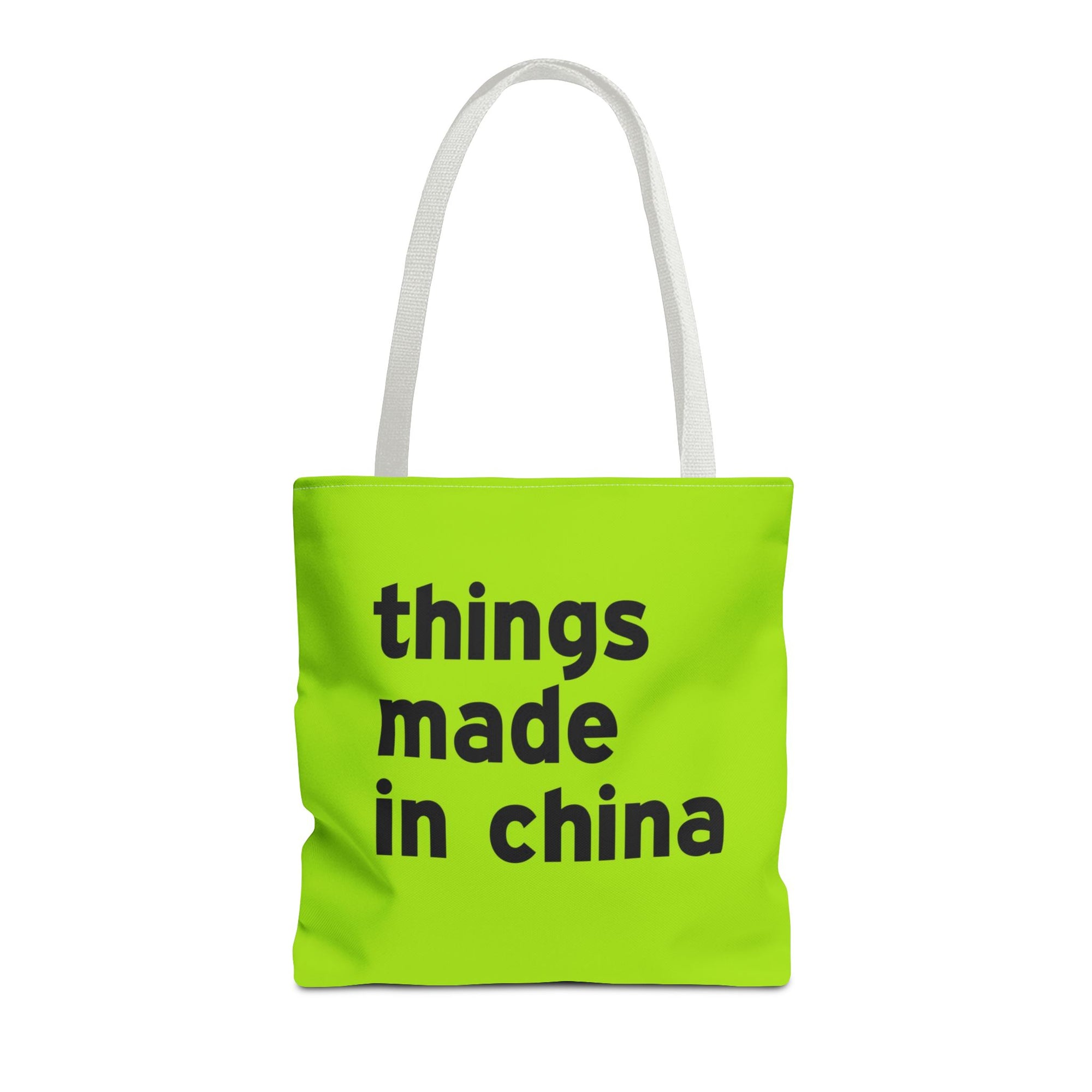 Things Made In China Tote Bag — Printed Green Travel Tote