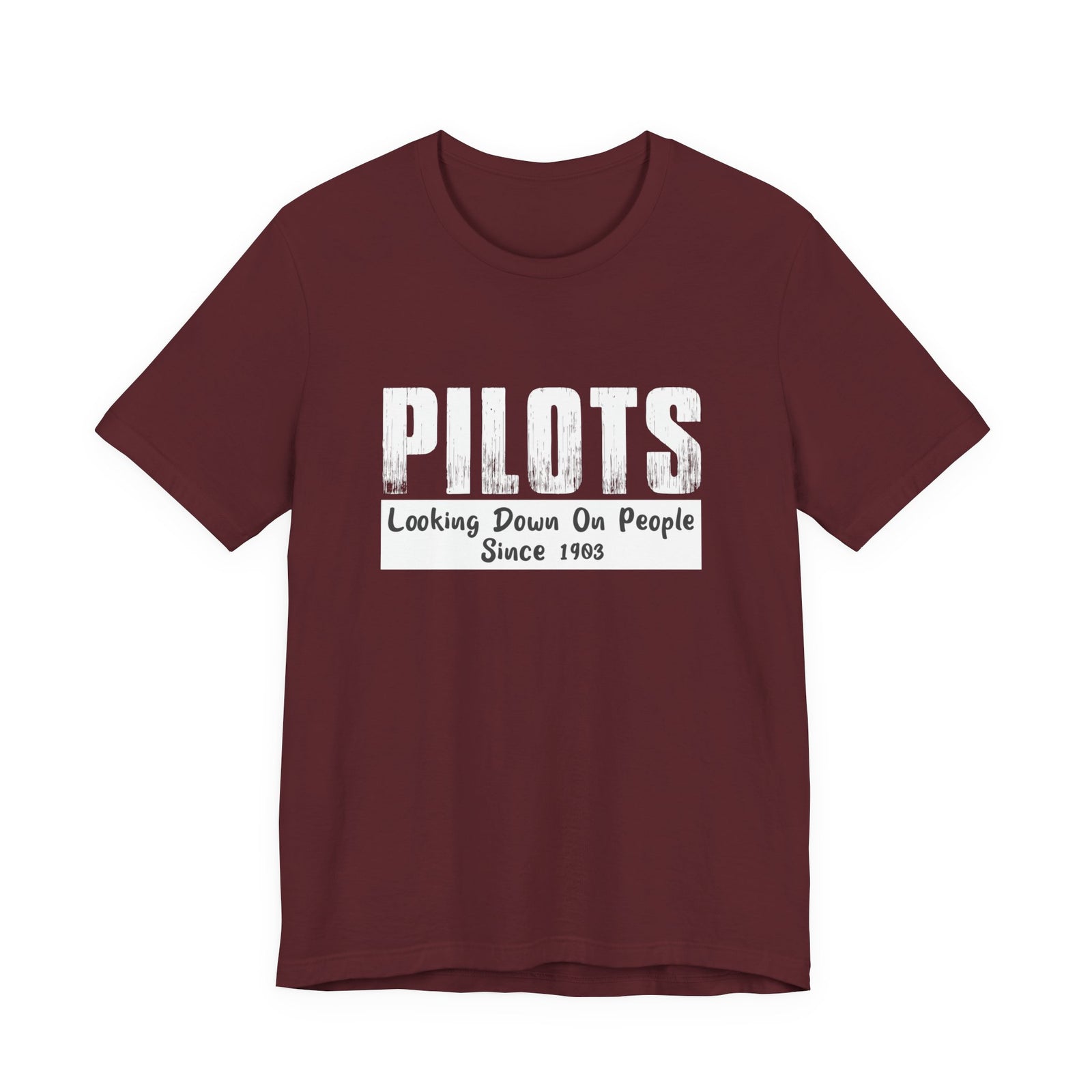 Pilots Looking Down On People Unisex Jersey Tee - Perfect for Aviation Enthusiasts