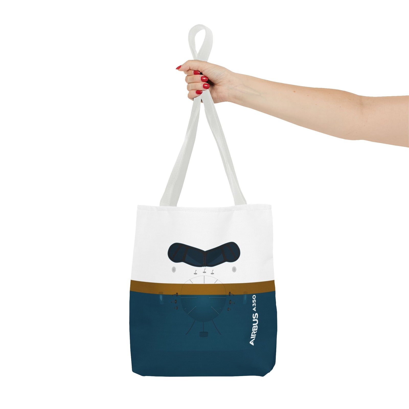 A350 Tote Bag — Printed Green Travel Tote
