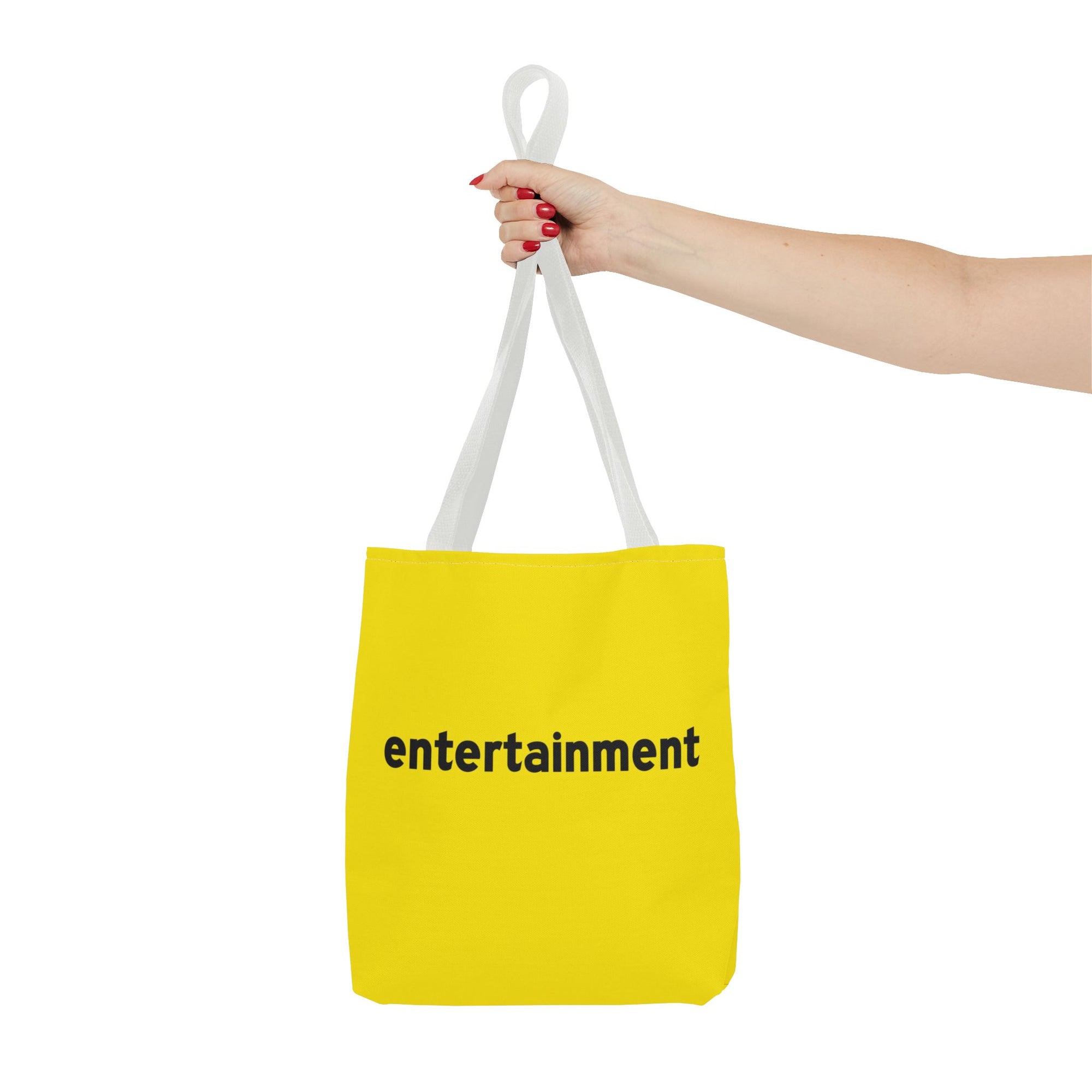 Entertainment Tote Bag — Printed Green Travel Tote