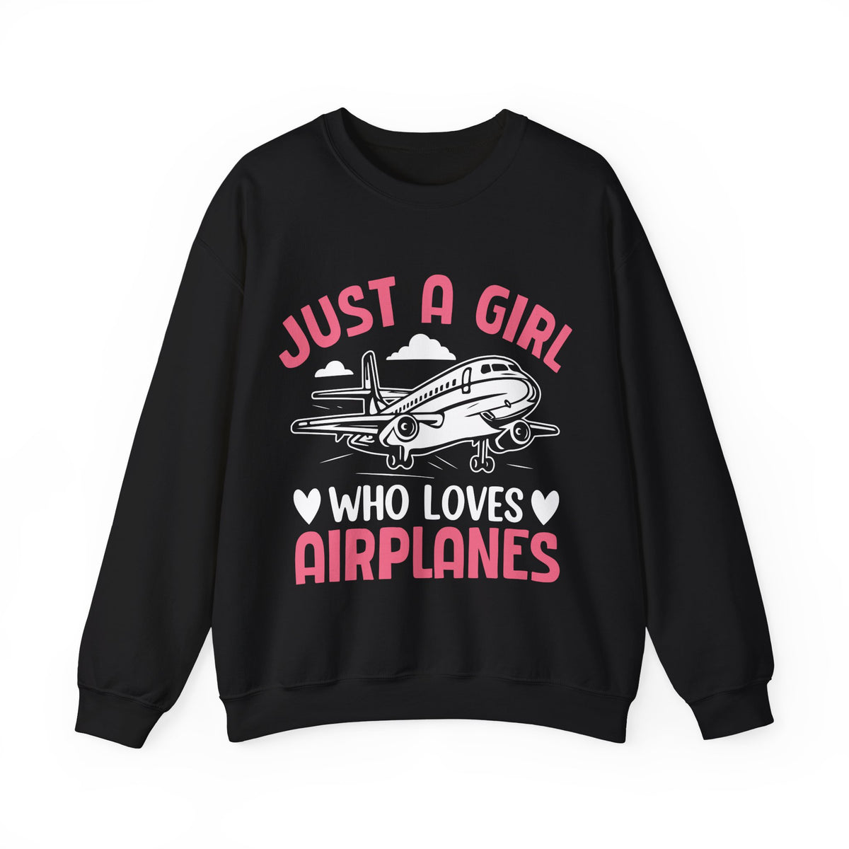 Just A Girl Who Loves Aieplanes  -  Unisex Crewneck Sweatshirt