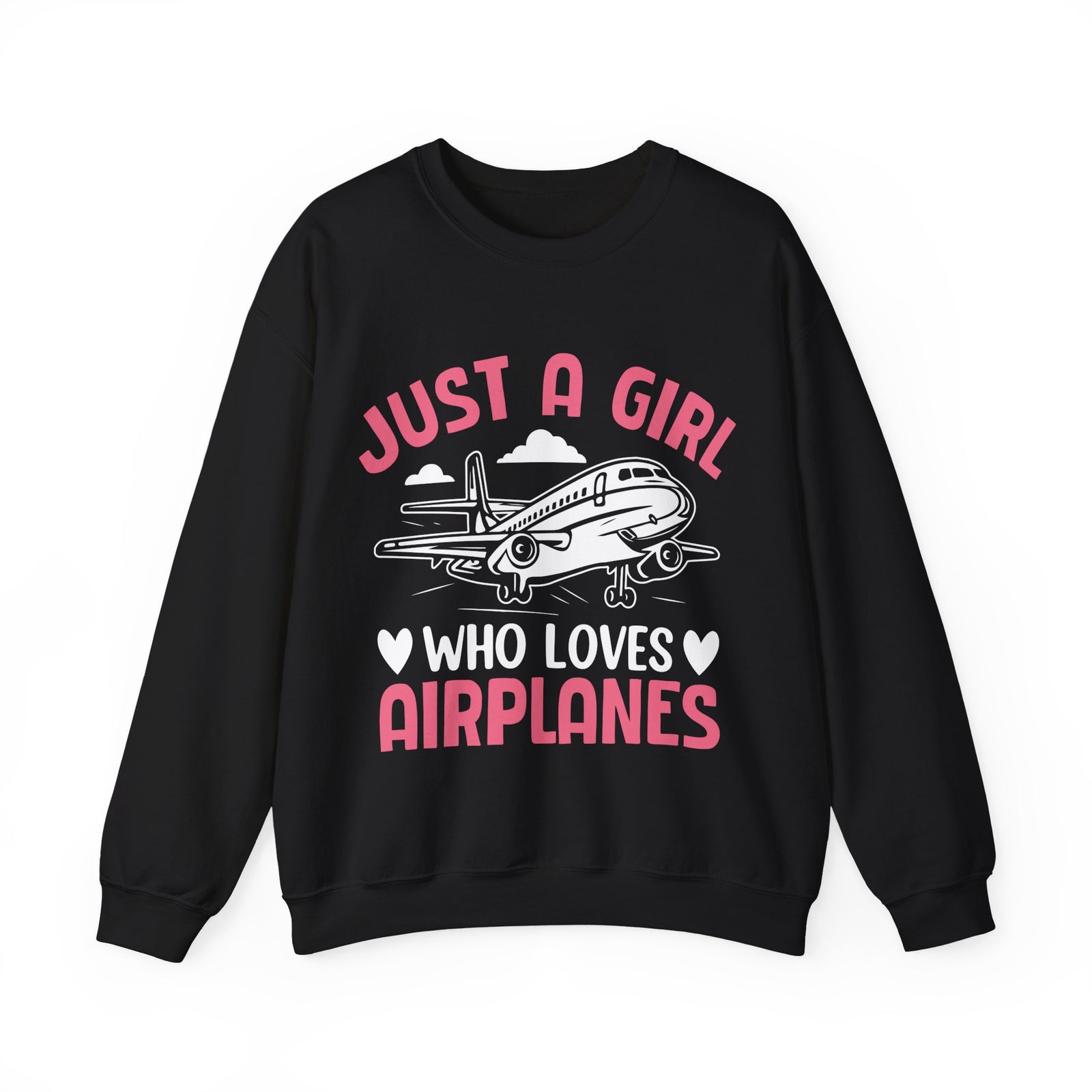 Just A Girl Who Loves Aieplanes  -  Unisex Crewneck Sweatshirt