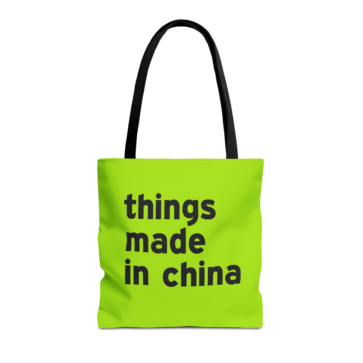 Things Made In China Tote Bag — Printed Green Travel Tote