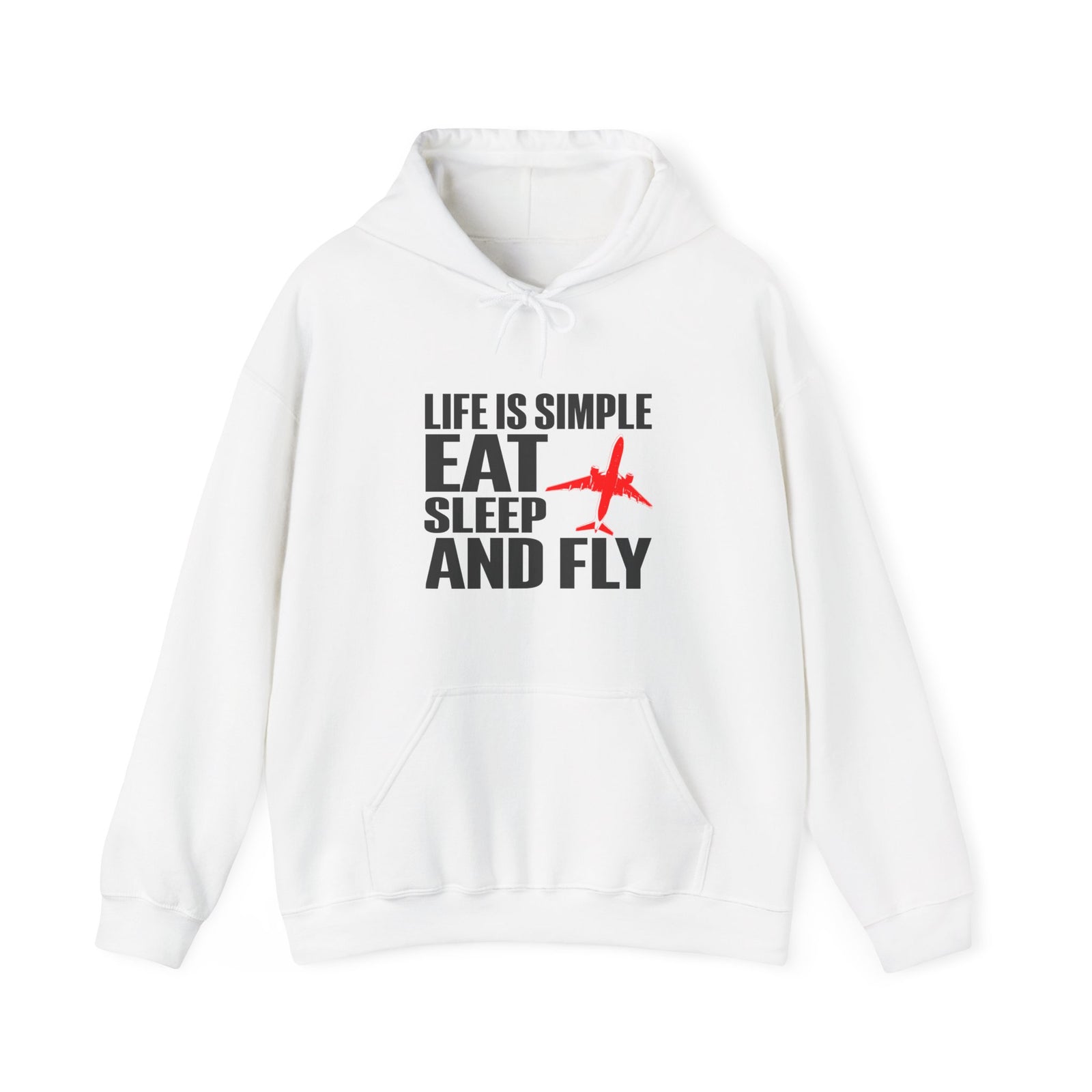 Life Is Simple Eat Sleep And Fly  - Pullover Hoodie