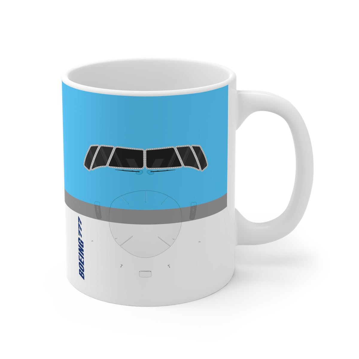777   - 11oz Ceramic Coffee Cup for Aviation Enthusiasts