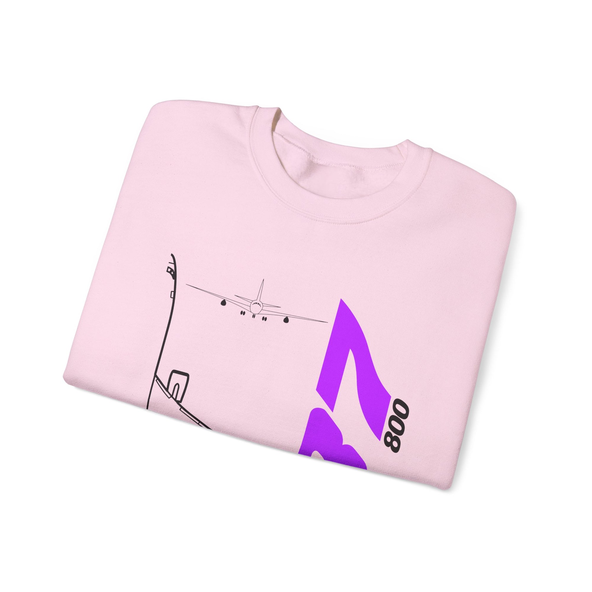 Boeing 737-800  Crewneck Sweatshirt - Travel Inspiring Cozy Apparel