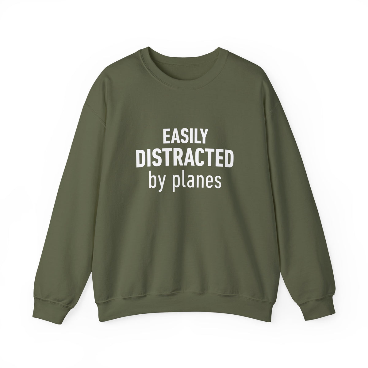 Easily Distracted by Planes -  Crewneck Sweatshirt