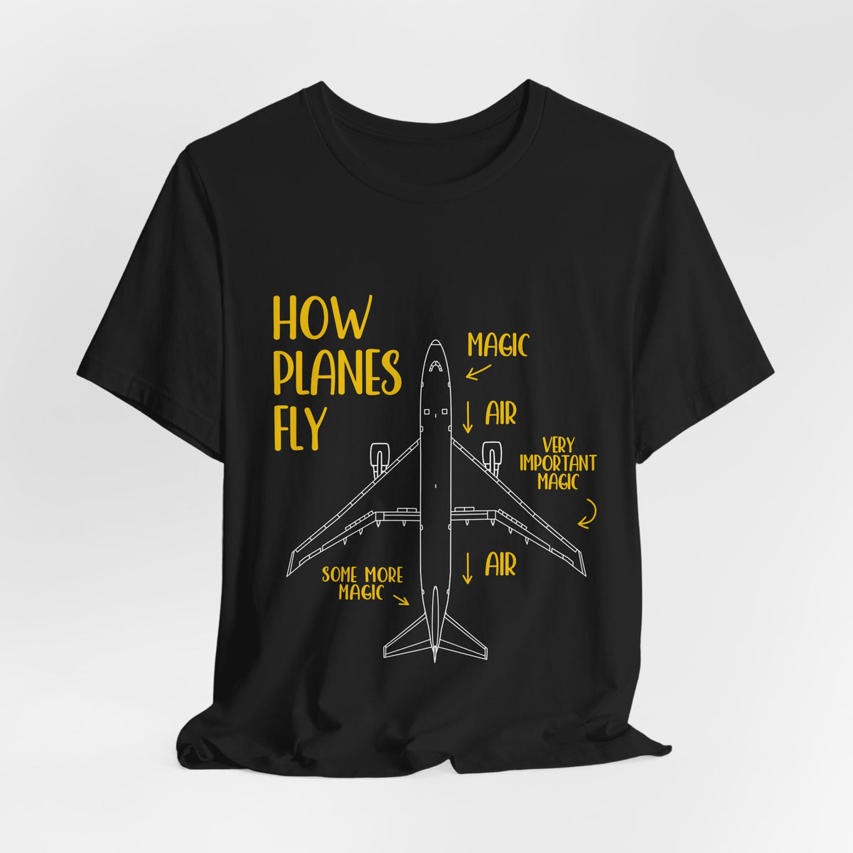 How Planes Fly?  - Unisex Jersey Tee