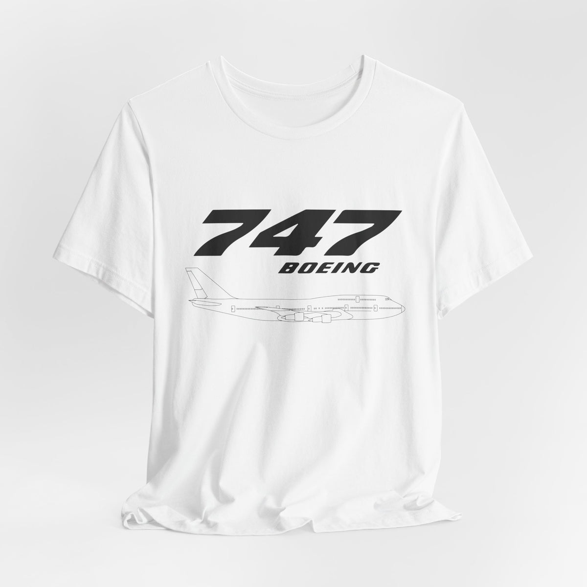 747 Unisex Jersey Tee - Perfect for Aviation Enthusiasts