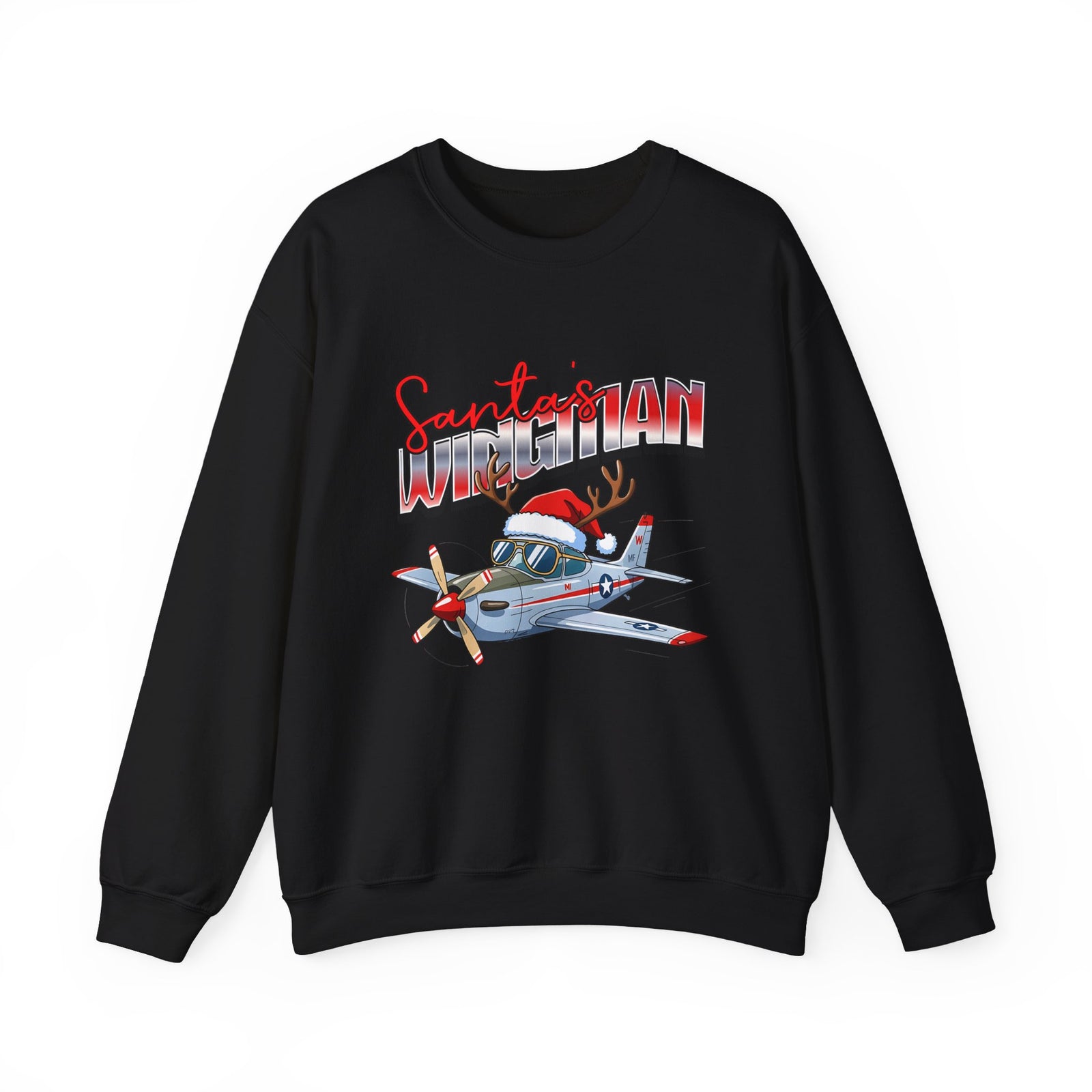 Santa’s wingman Crewneck Sweatshirt - Travel Inspiring Cozy Apparel