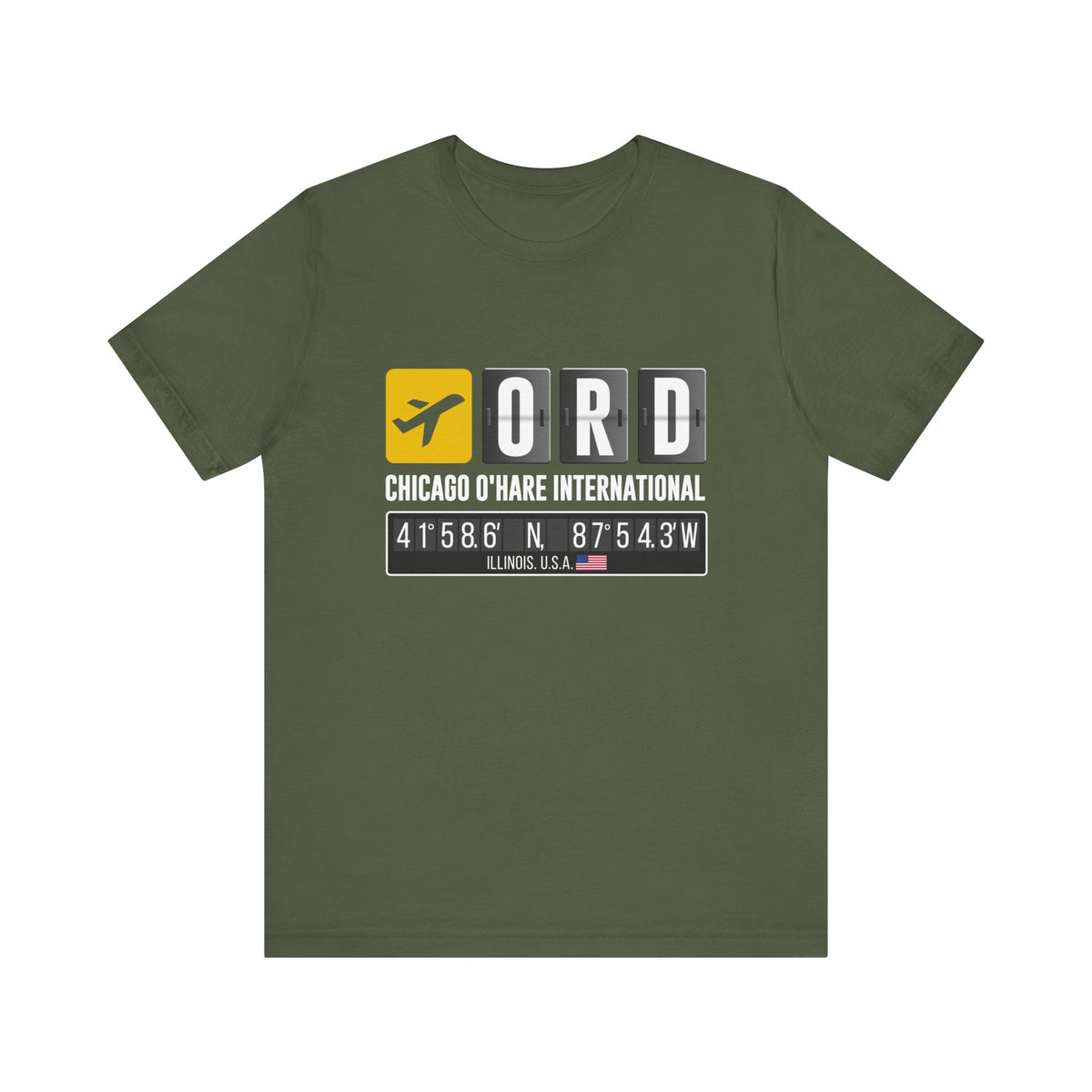 ORD Chicago O'Hare International Airport - Unisex Jersey Tee