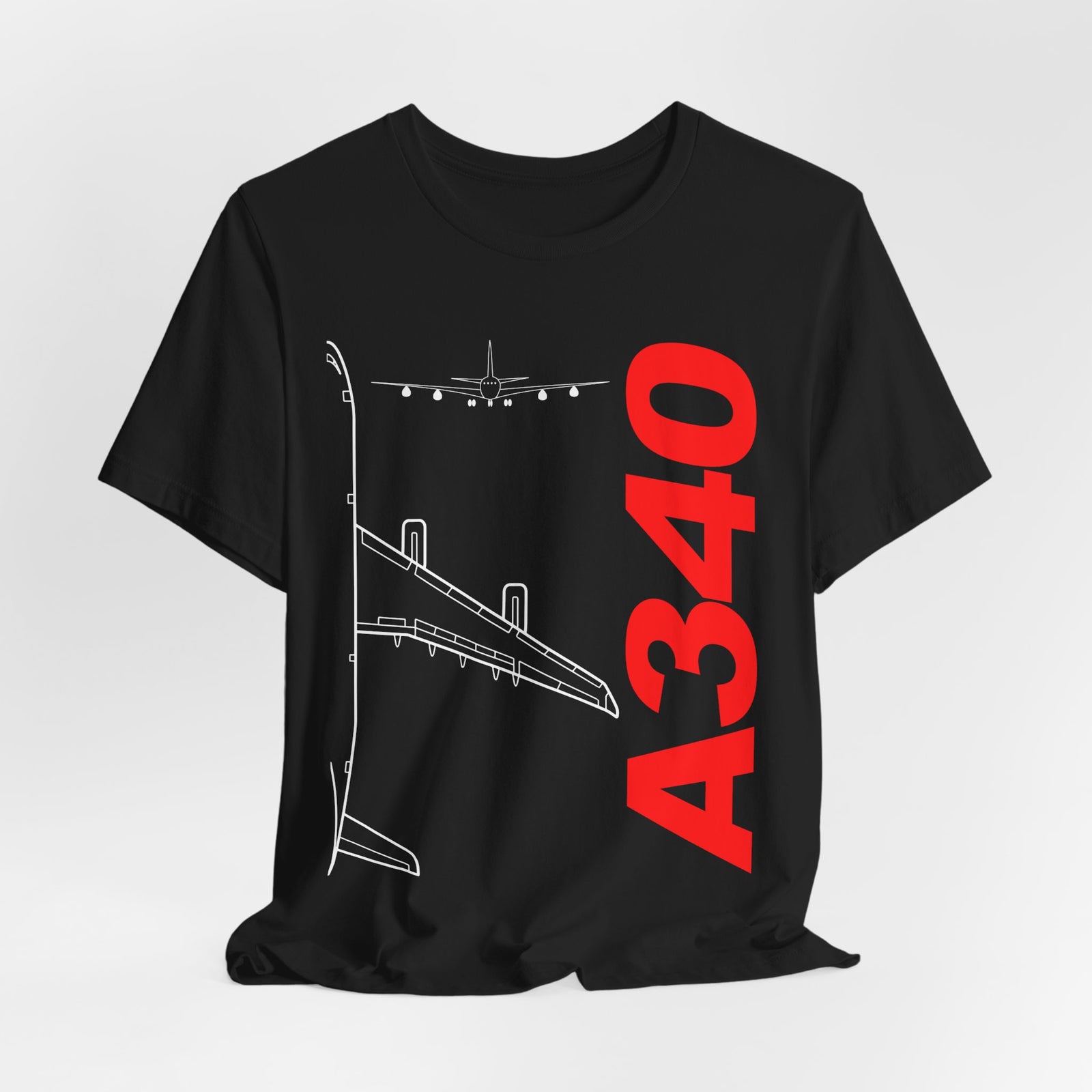 Airbus A340 Unisex Jersey Tee - Perfect for Aviation Enthusiasts