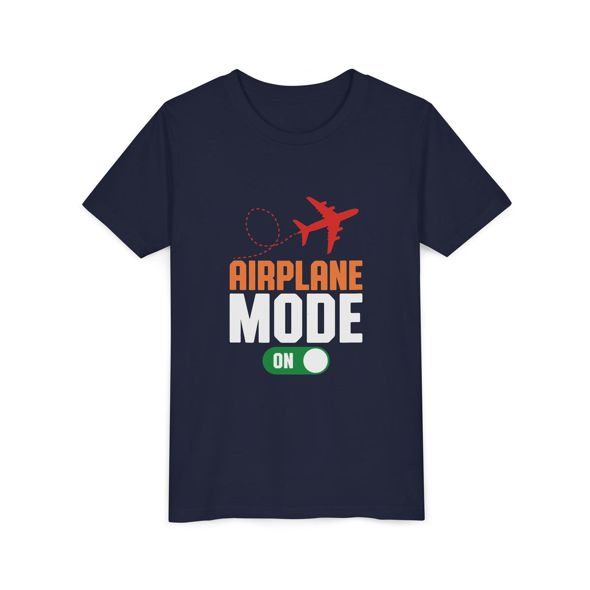 Airplane Mode On - Unisex Youth Short Sleeve Tee