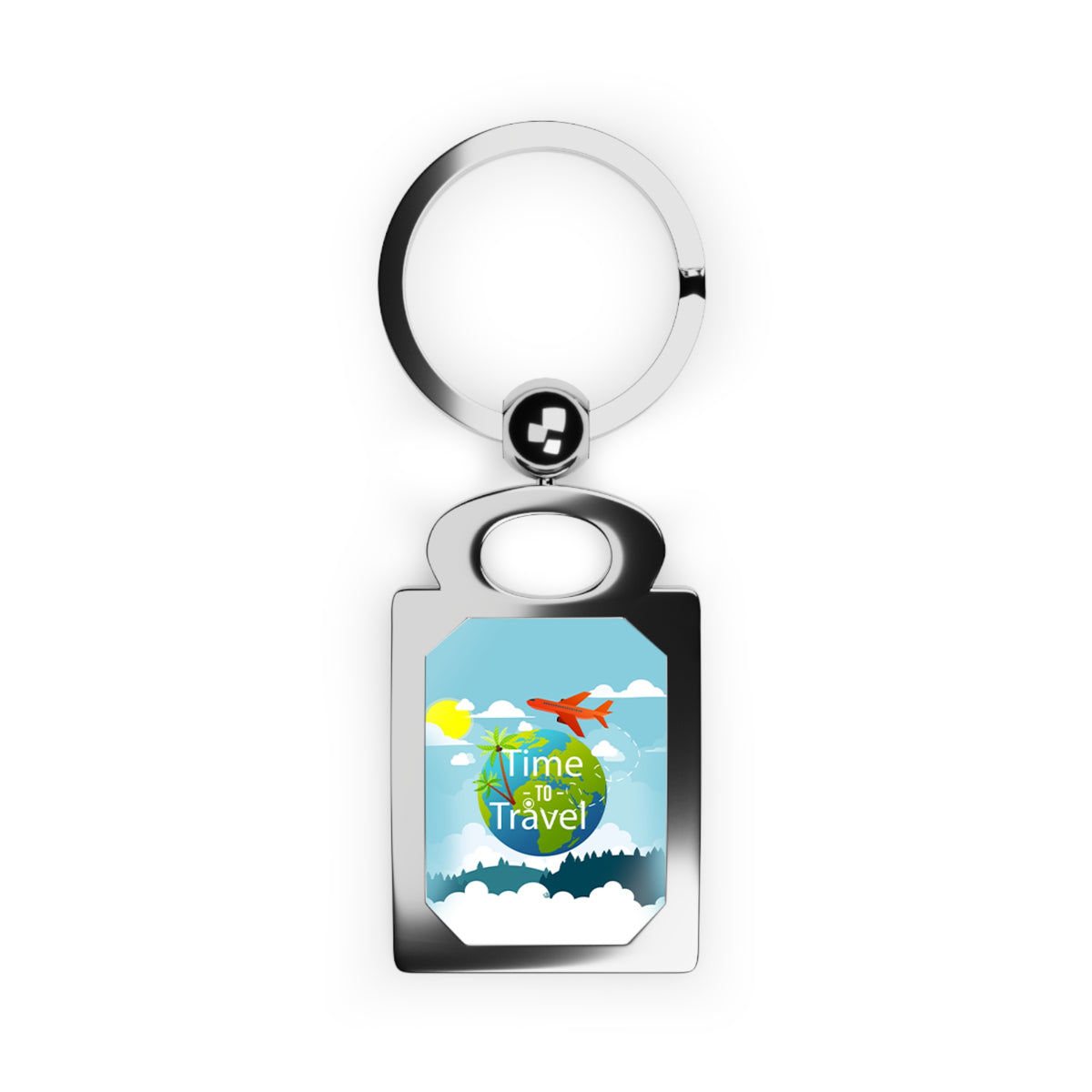 Time To Travel  - Rectangle Keyring