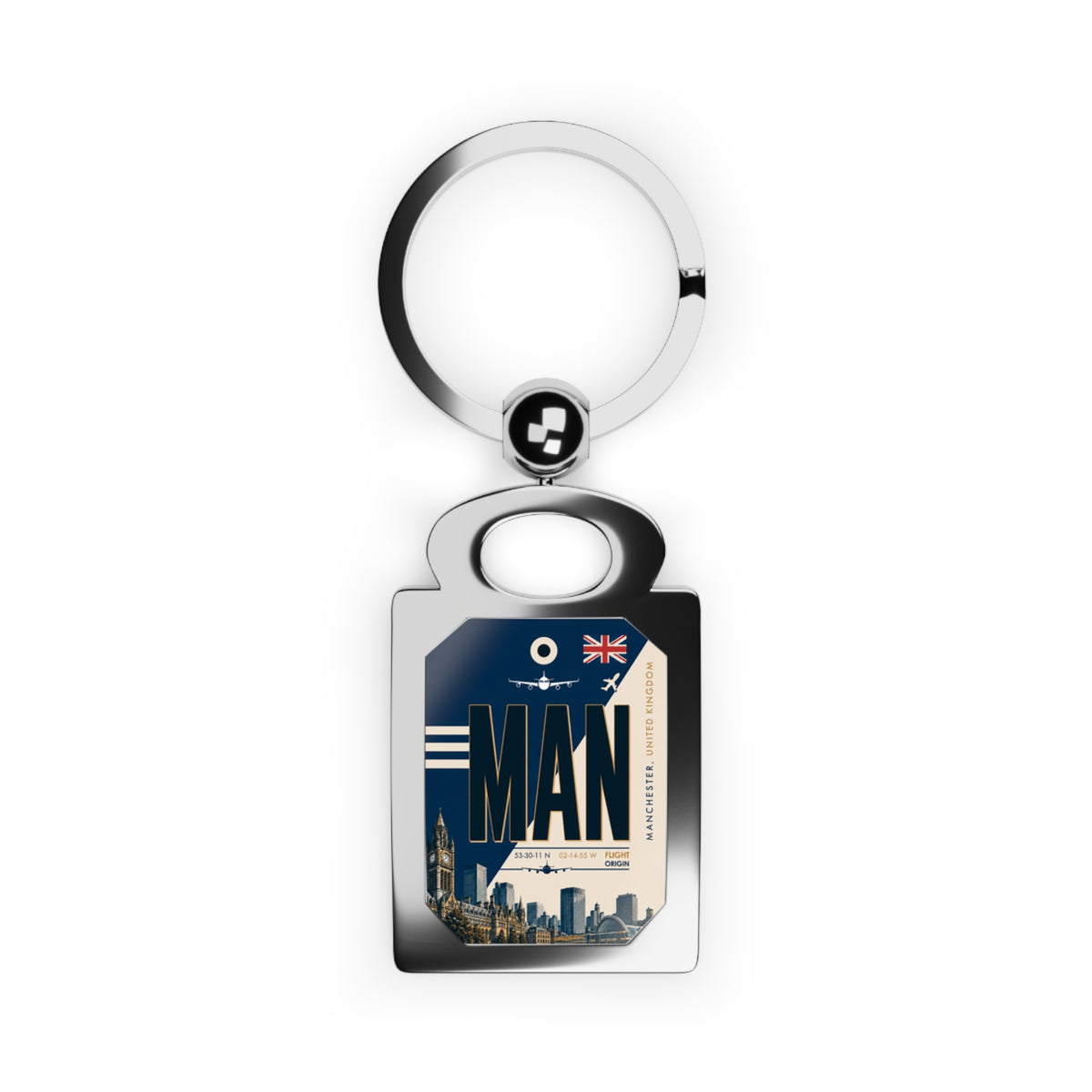 MAN - Rectangle Keyring
