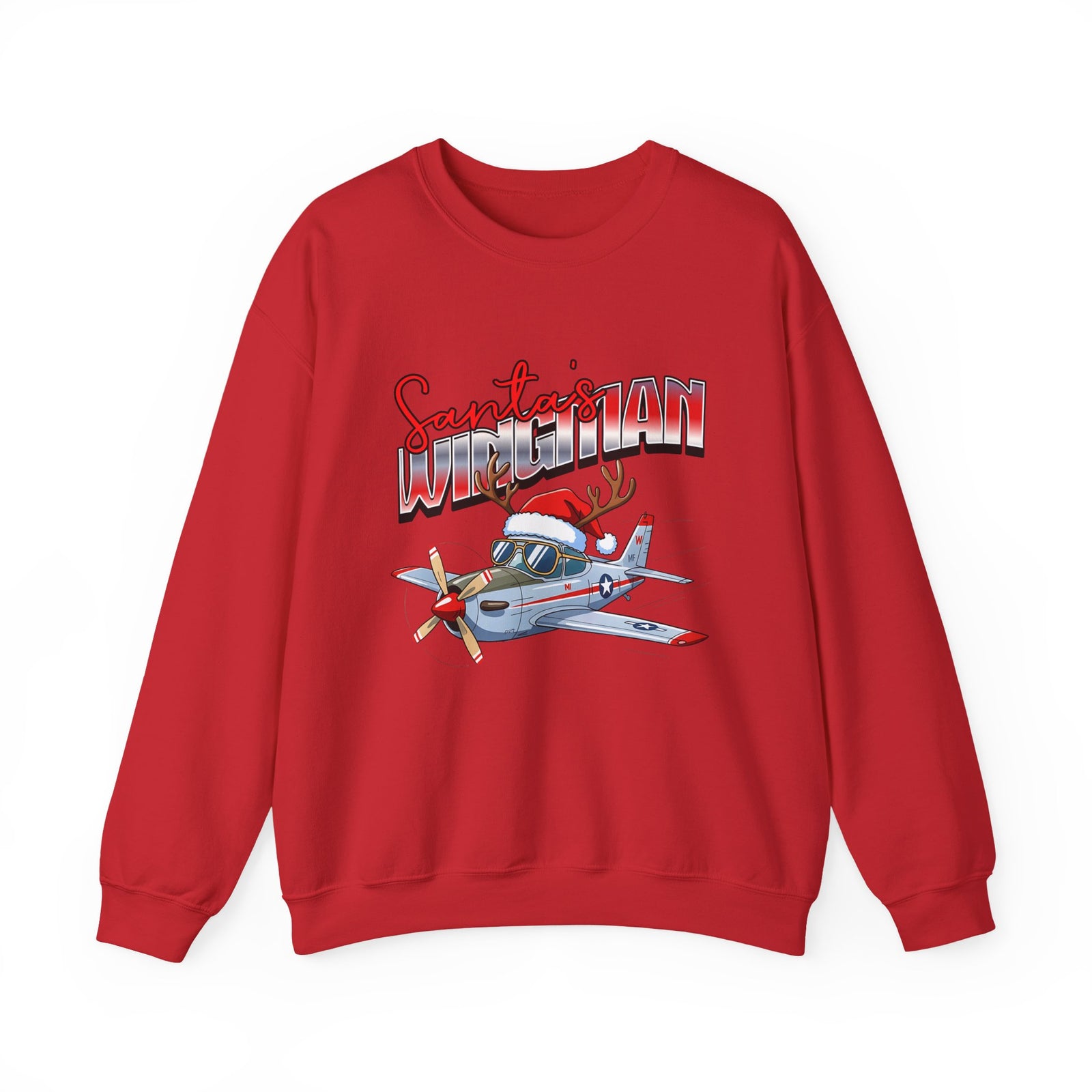 Santa’s wingman Crewneck Sweatshirt - Travel Inspiring Cozy Apparel