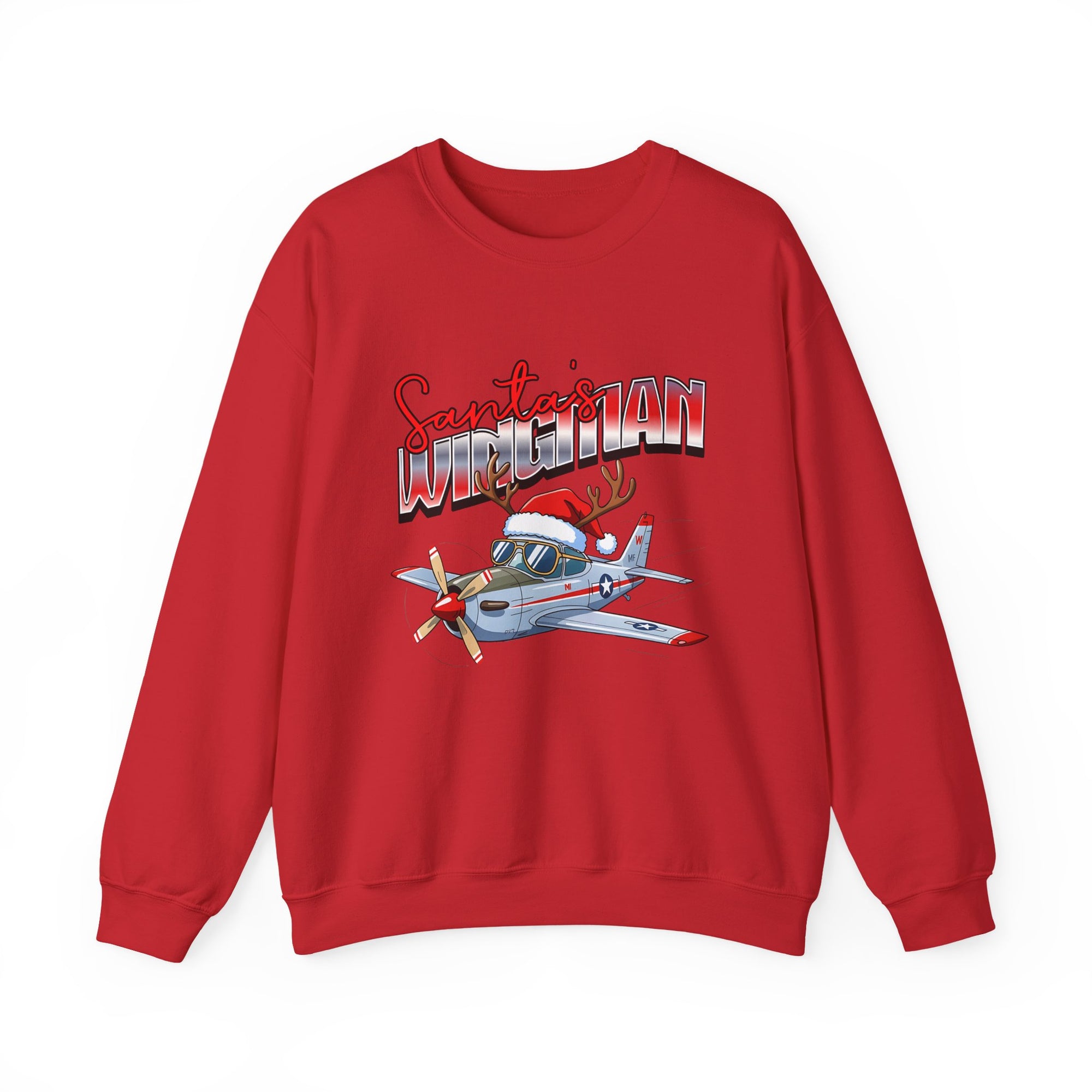 Santa’s wingman Crewneck Sweatshirt - Travel Inspiring Cozy Apparel
