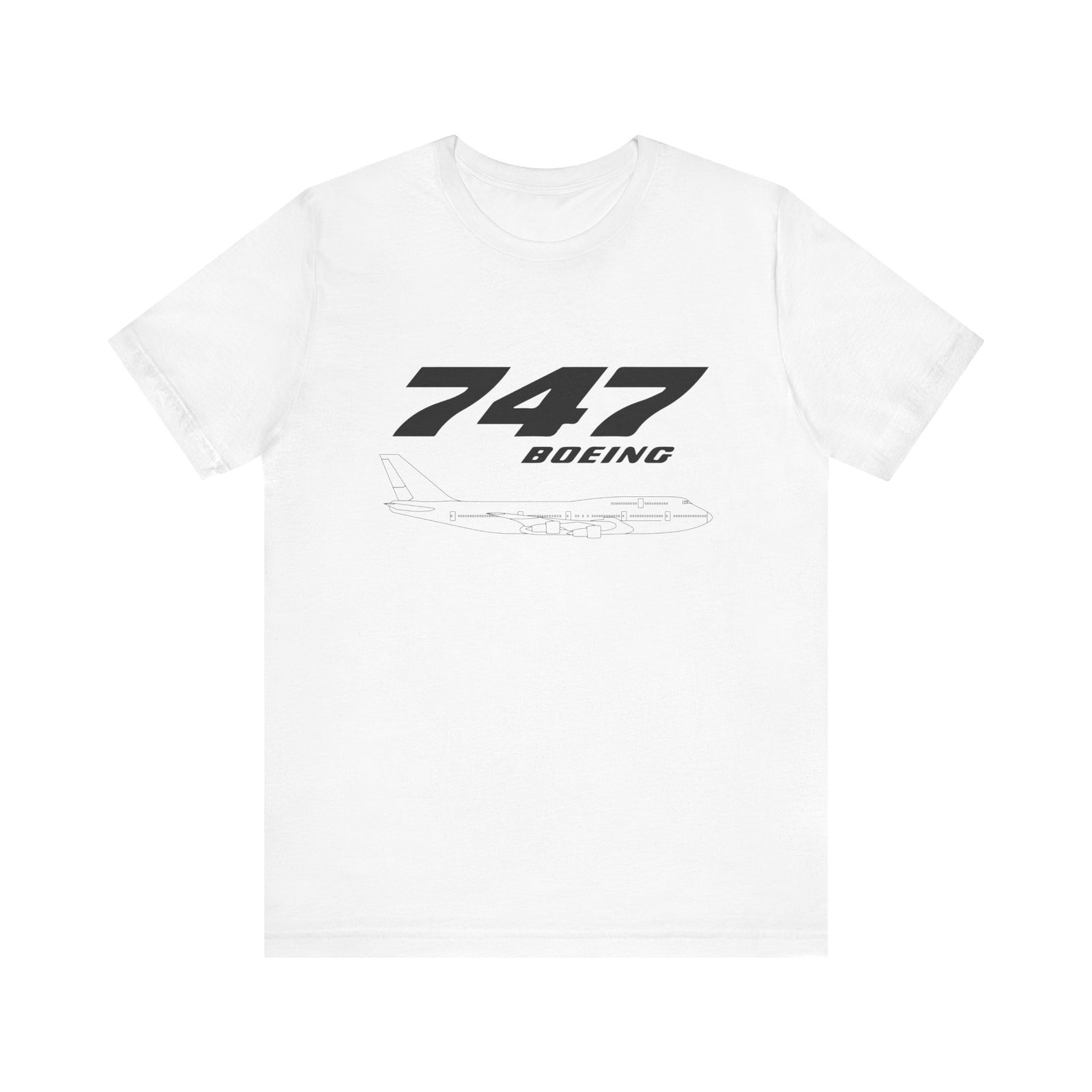 747 Unisex Jersey Tee - Perfect for Aviation Enthusiasts