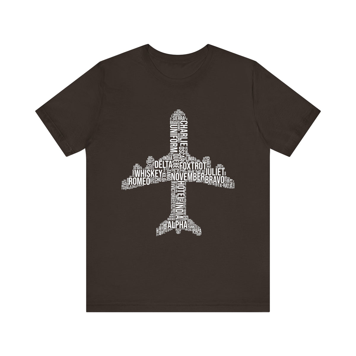 Airplane Typography  - Unisex Jersey Tee