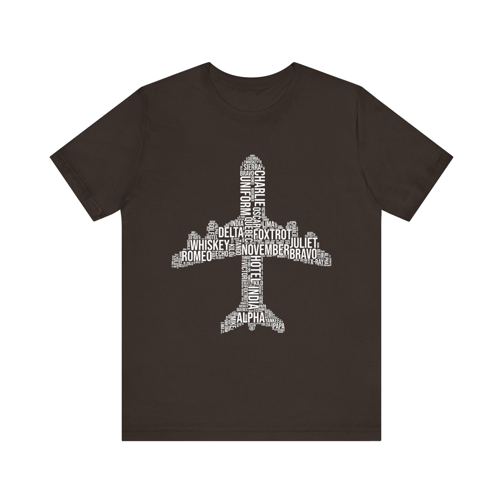 Airplane Typography  - Unisex Jersey Tee