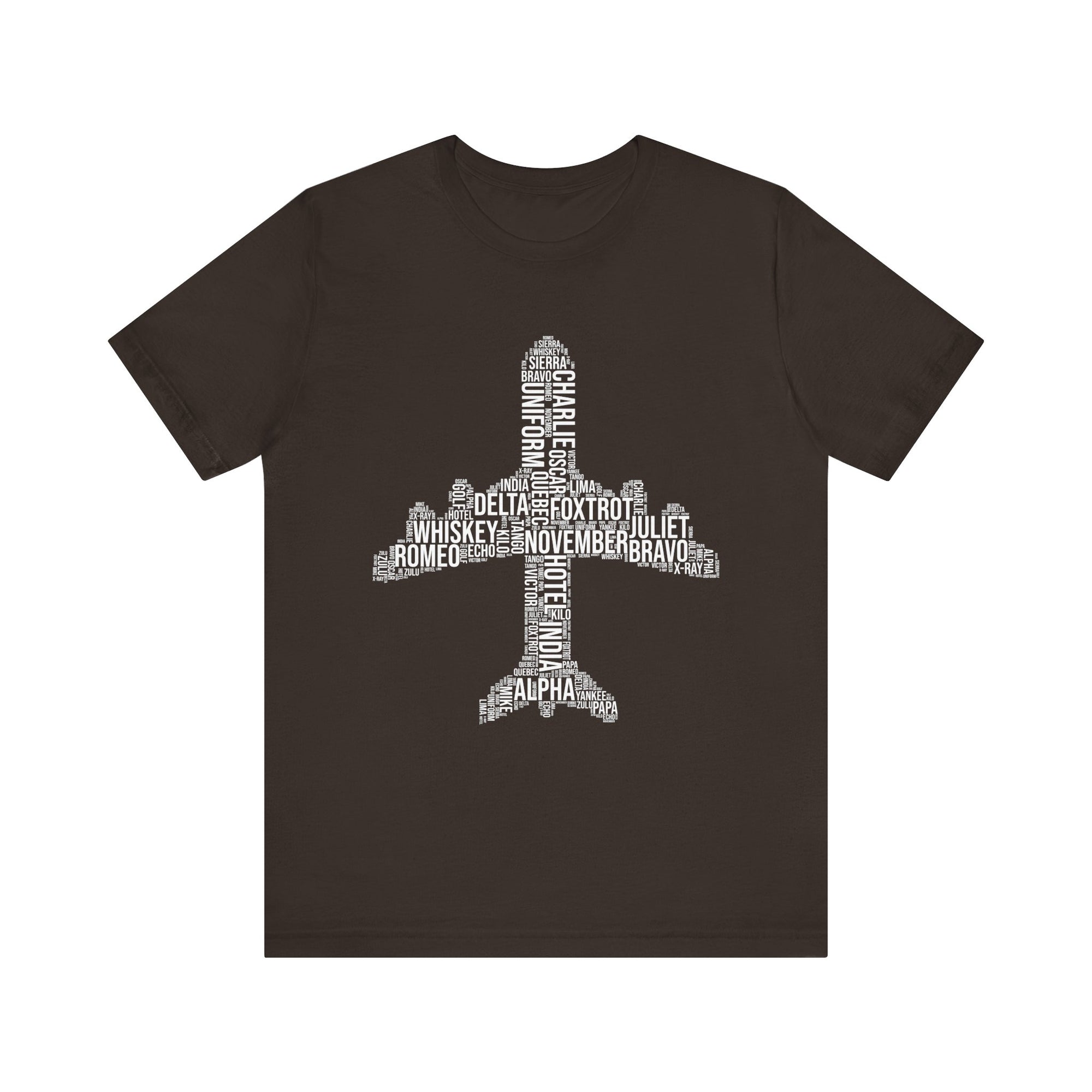 Airplane Typography  - Unisex Jersey Tee