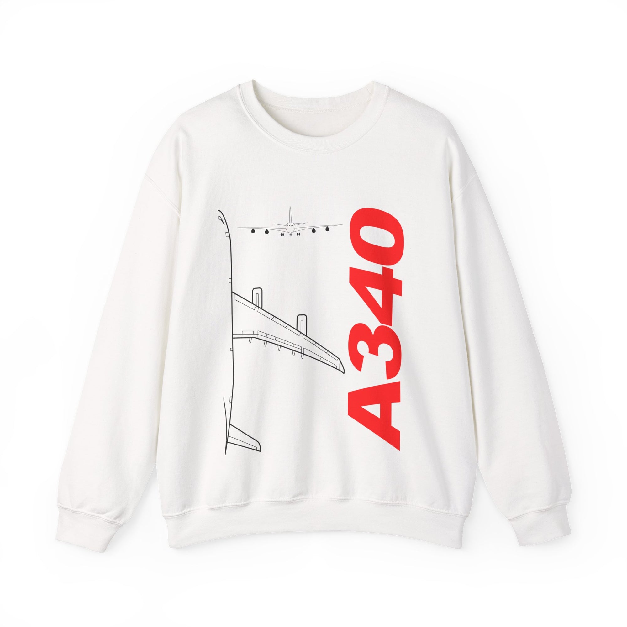 Airbus A340 Crewneck Sweatshirt - Travel Inspiring Cozy Apparel