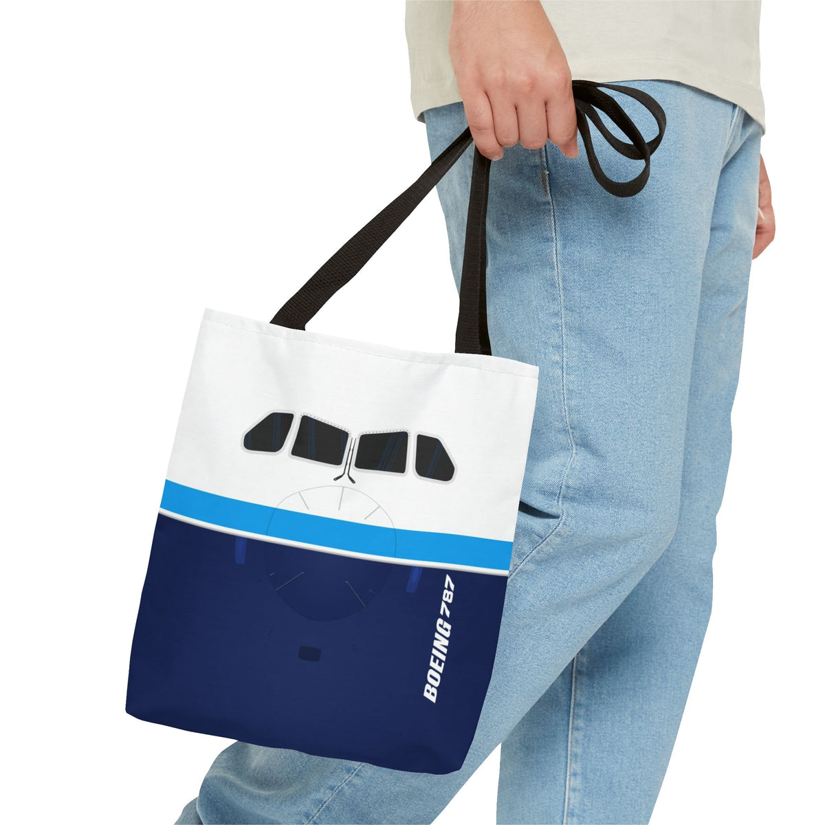 787 Tote Bag — Printed Green Travel Tote