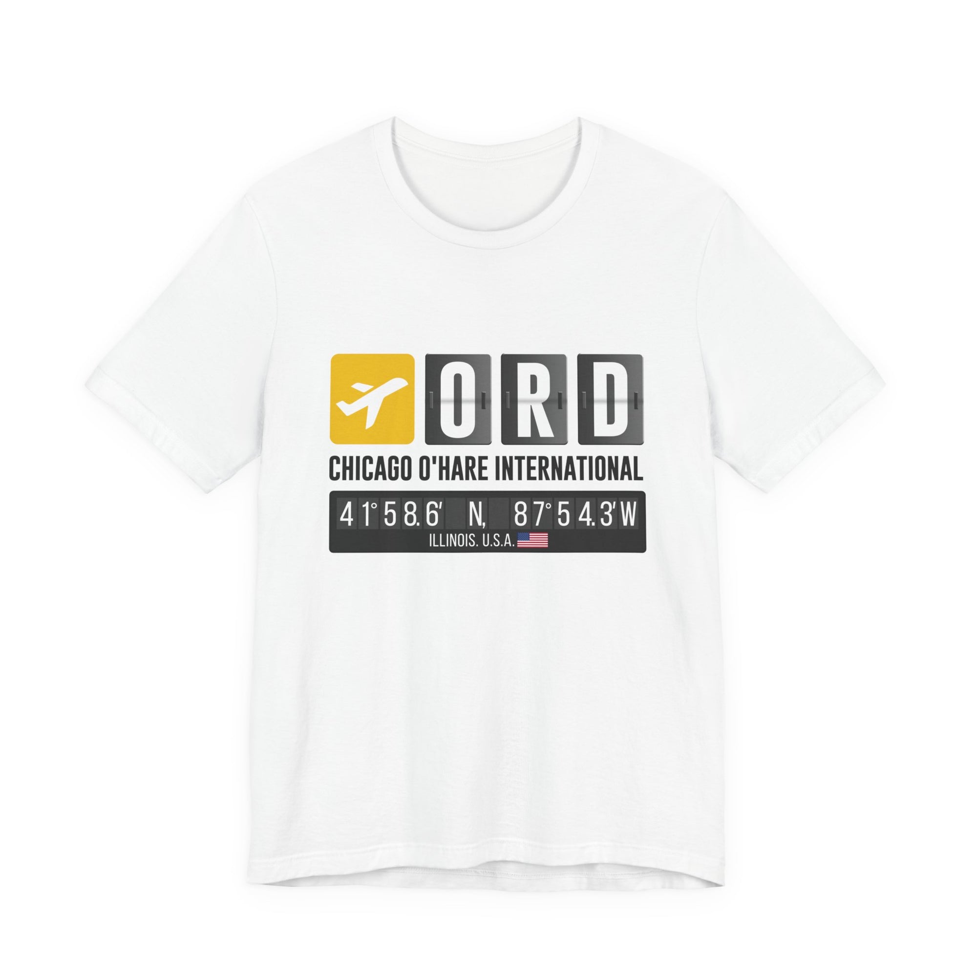 ORD Chicago O'Hare International Airport - Unisex Jersey Tee