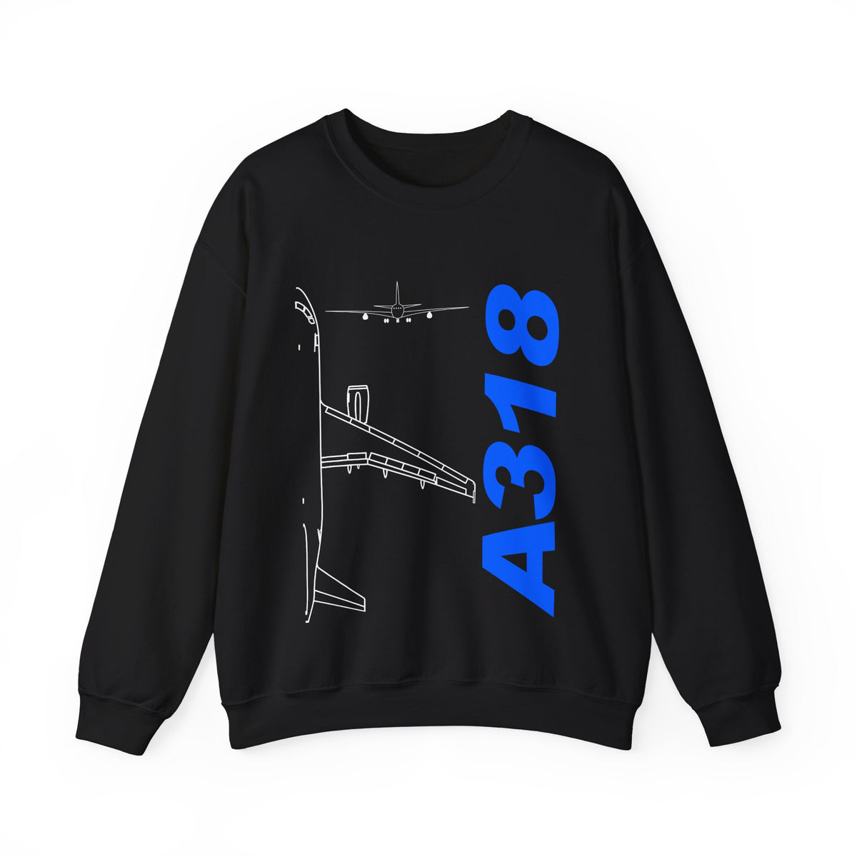 Airbus A318 Crewneck Sweatshirt - Travel Inspiring Cozy Apparel