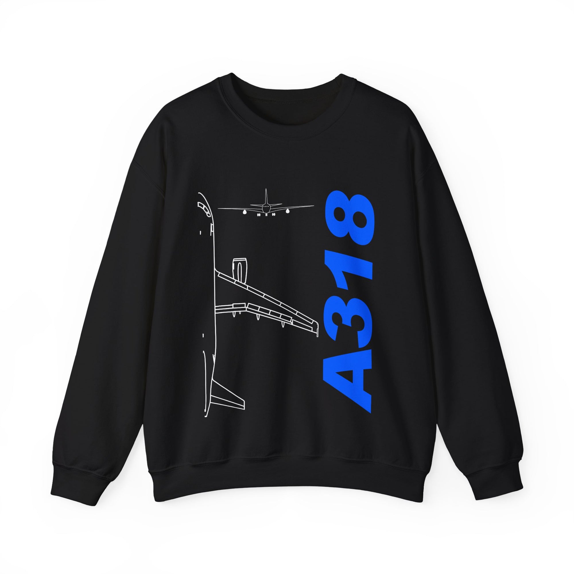 Airbus A318 Crewneck Sweatshirt - Travel Inspiring Cozy Apparel